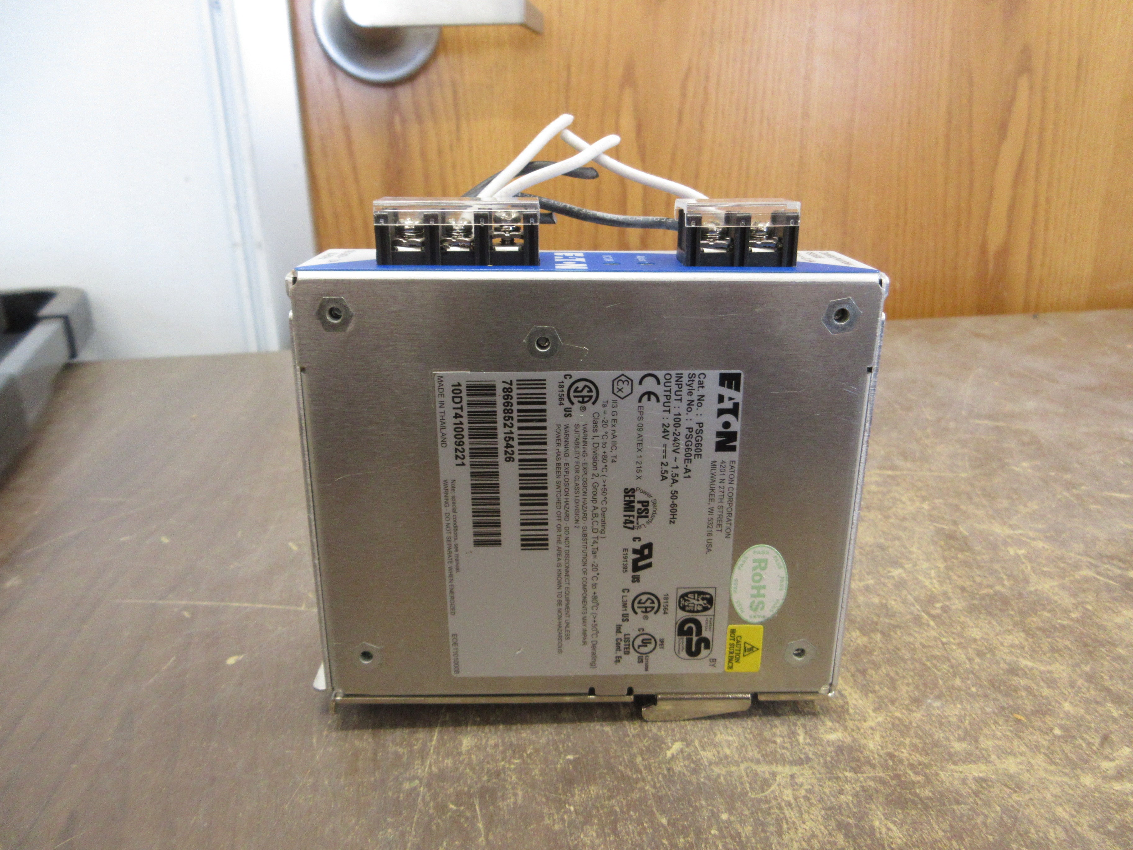 Eaton Power Supply PSG60E-A1 *Missing (1) Terminal Cover* Used