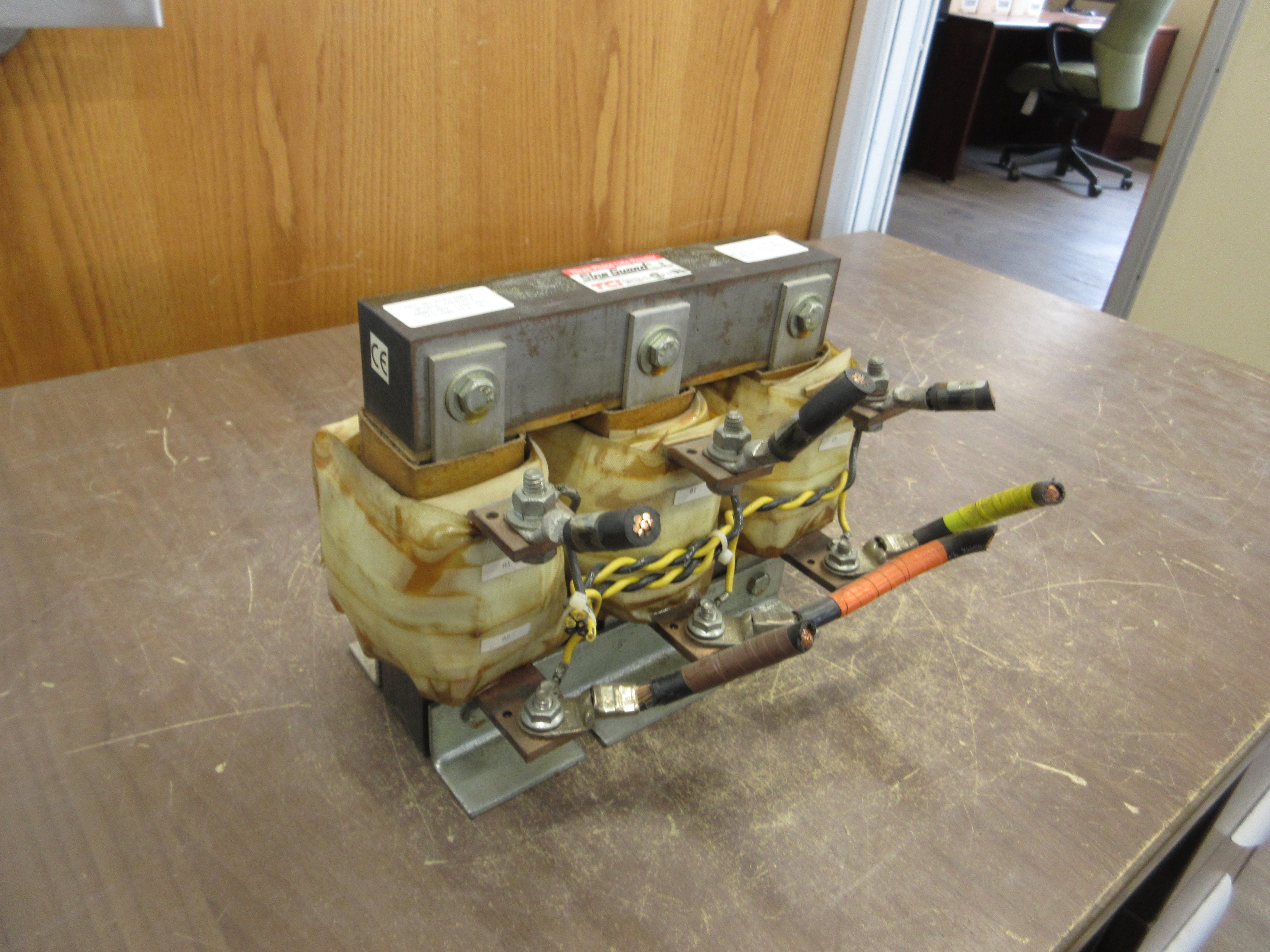 TCI Sine Guard 3Ph Line Reactor KLR110BCB 110A 600V 60Hz Used