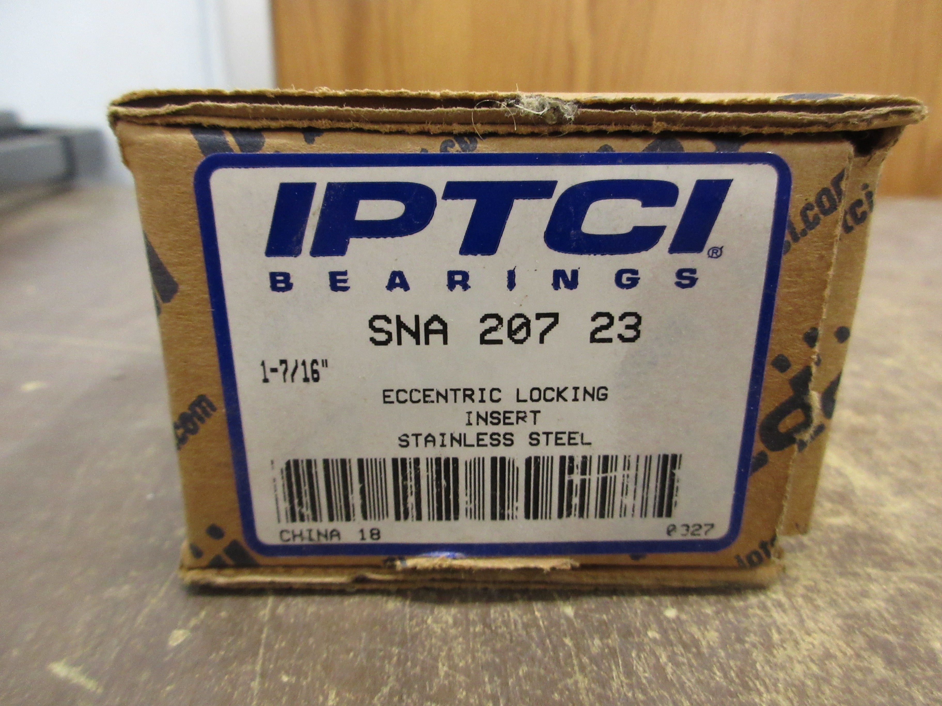 IPTCI Stainless Steel Bearing Insert SNA 207 23 1-7/16" Eccentric Locking