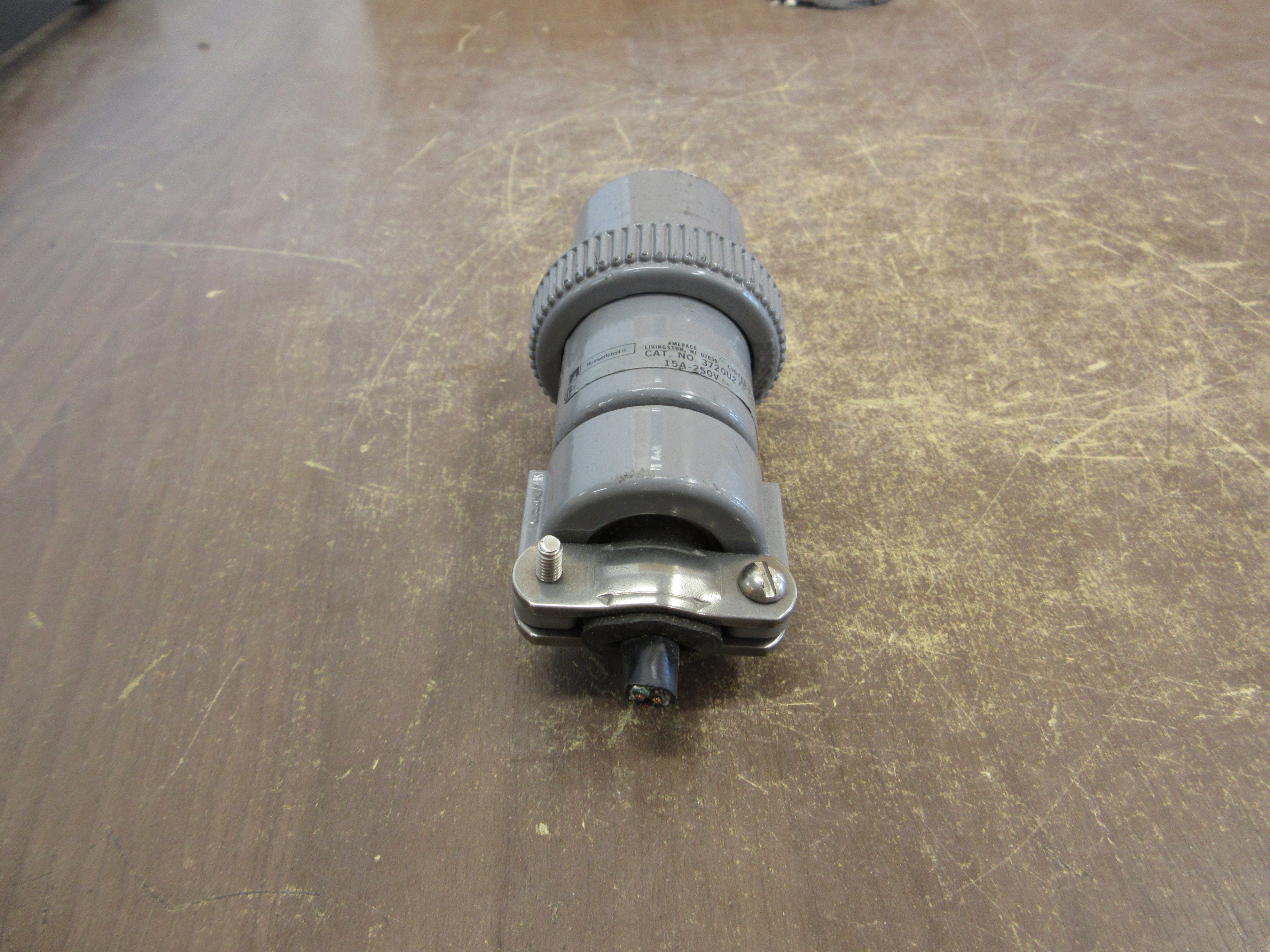 Russellstoll Plug 3720U2 15A 250V Used