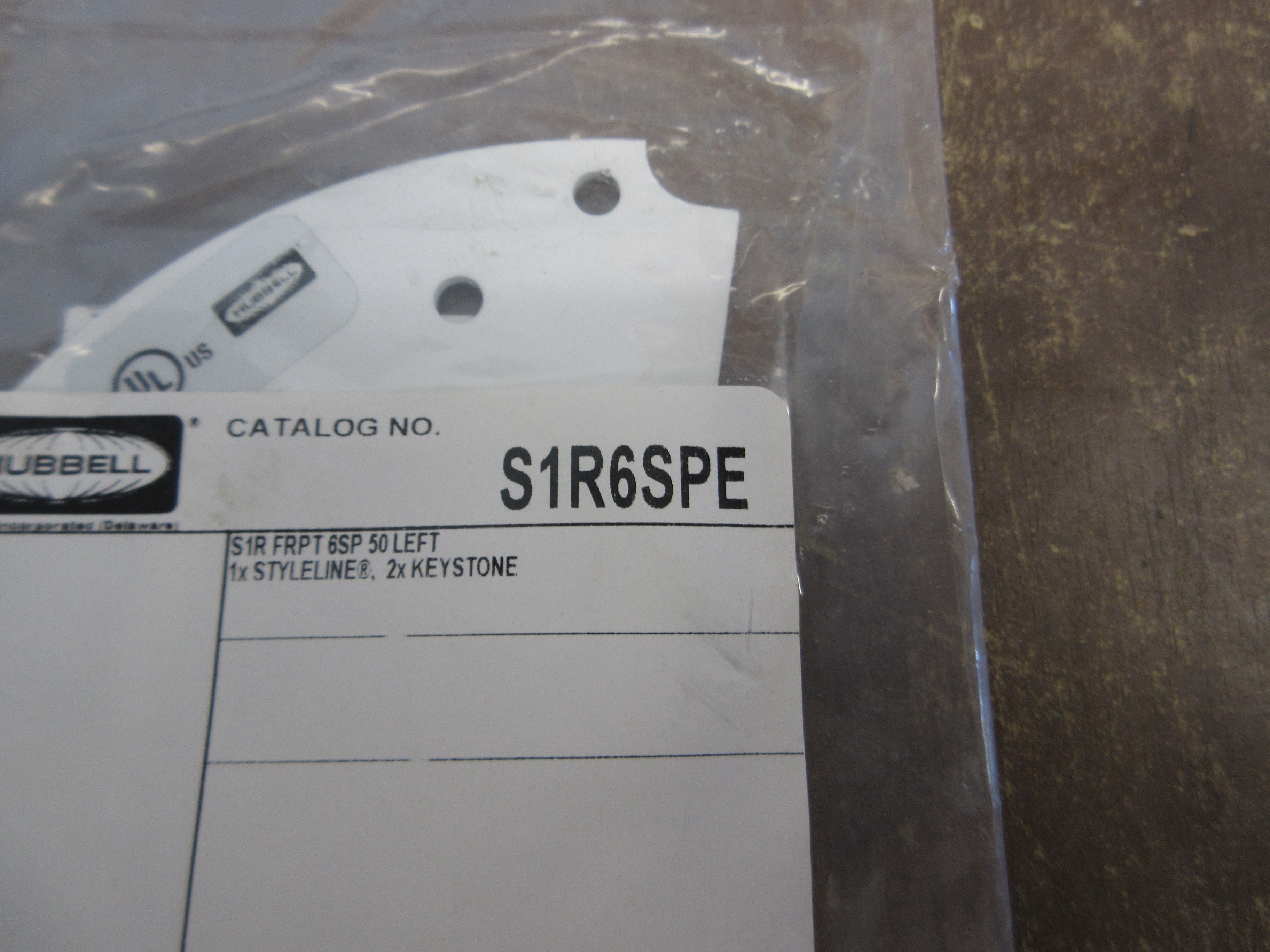 Hubbell Styleline Poke-Through Sub-Plate S1R6SPE *No Box* *Lot of 2* New Surplus