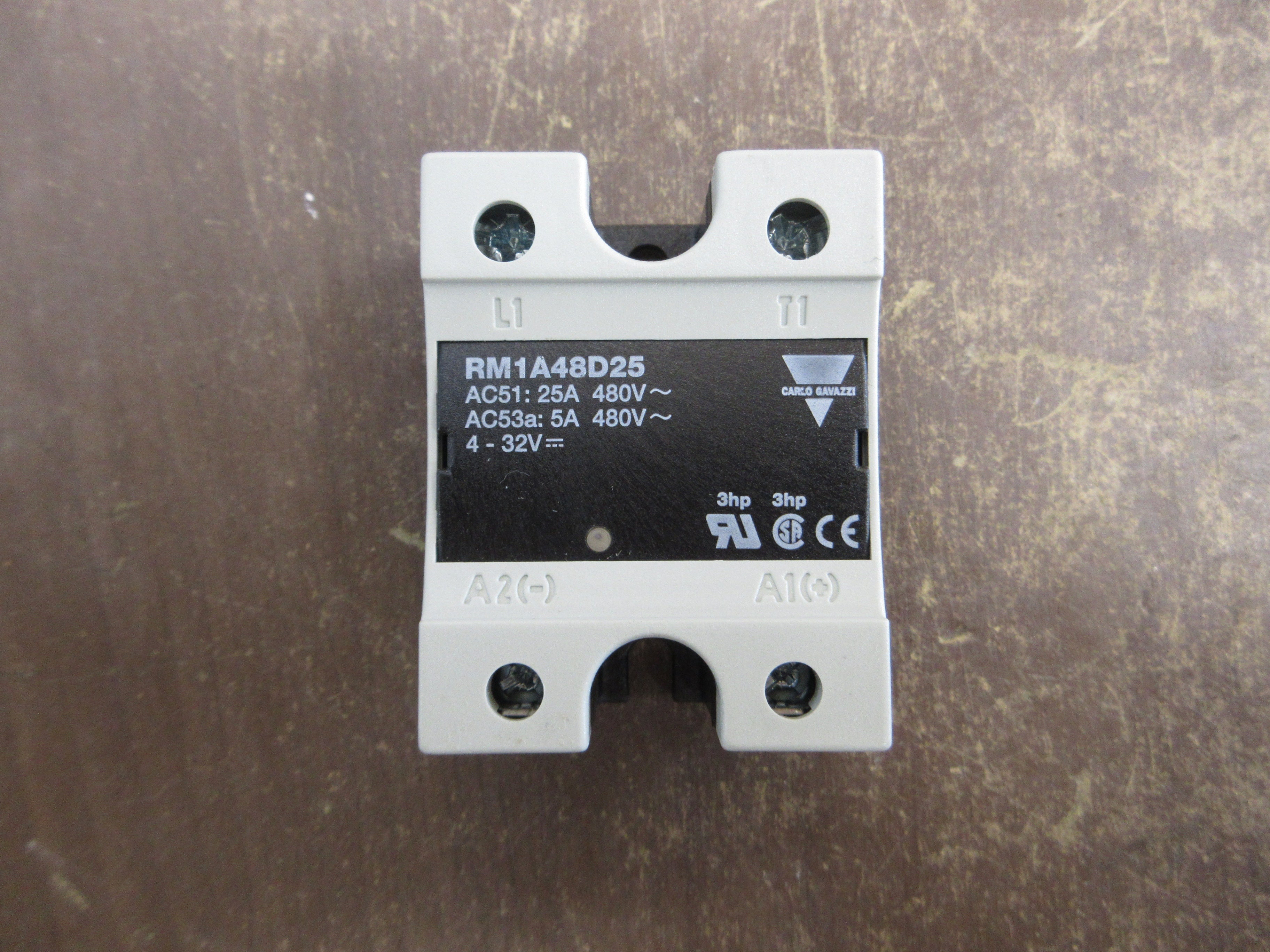 Carlo Gavazzi Solid-State Relay RN1A48D25 480V 25A New Surplus