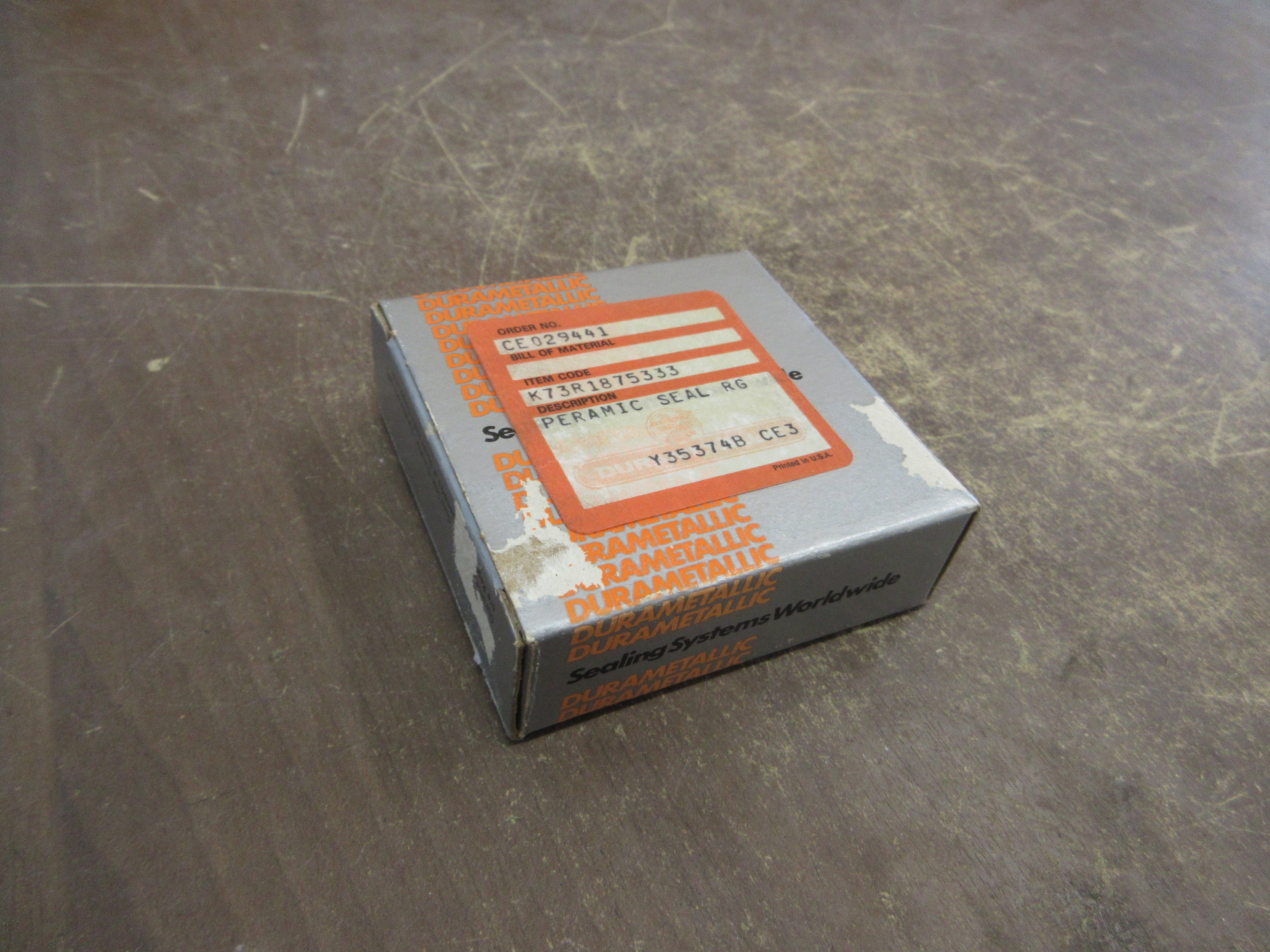 Durametallic Peramic Seal Ring K73R1875333 New Surplus