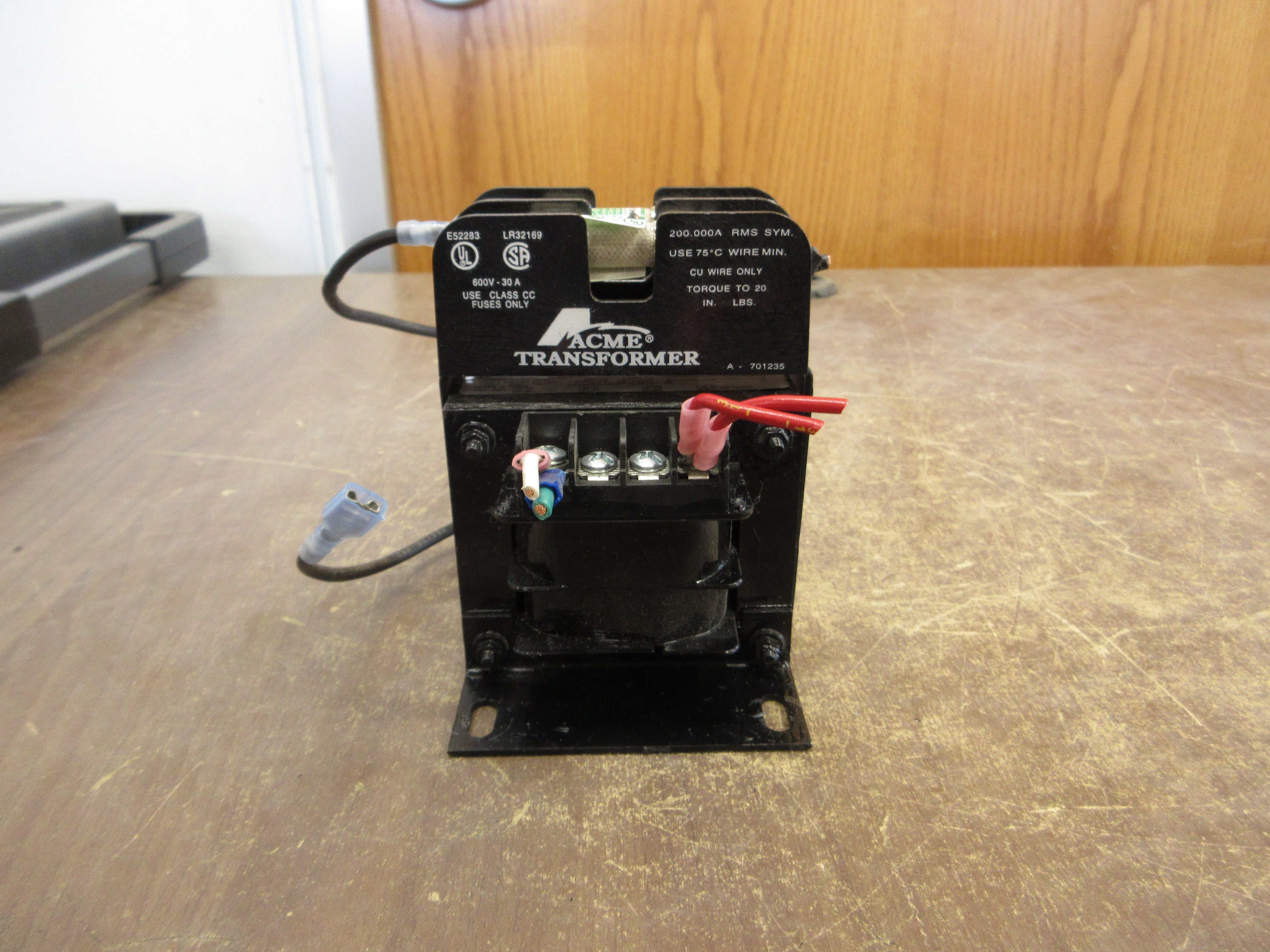 Acme Transformer Control Transformer TB-69301 100VA Sec: 115V 50/60Hz Used