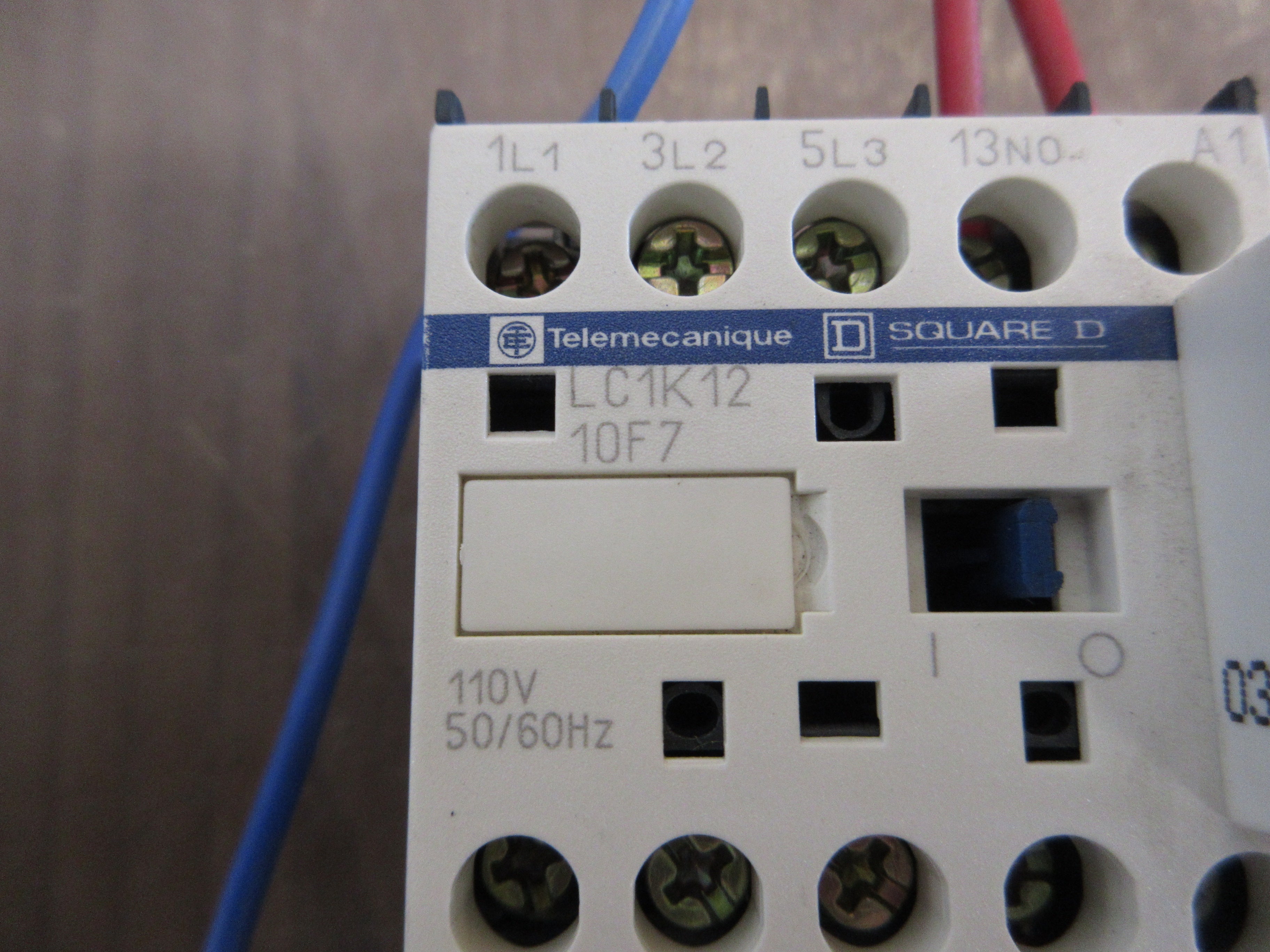 Telemecanique Contactor LC1K12 10F7 110V Coil 20A 600V Used
