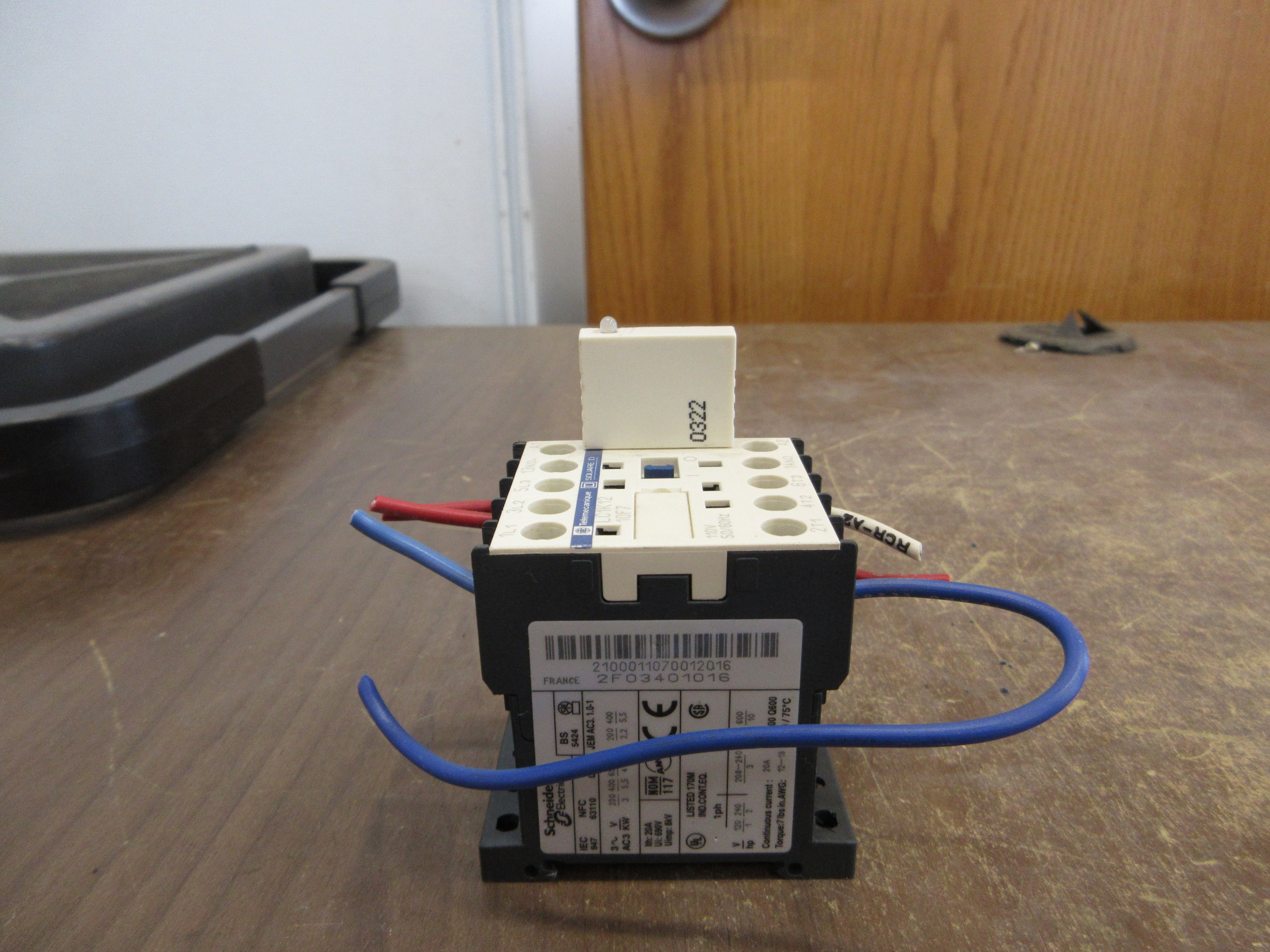 Telemecanique Contactor LC1K12 10F7 110V Coil 20A 600V Used