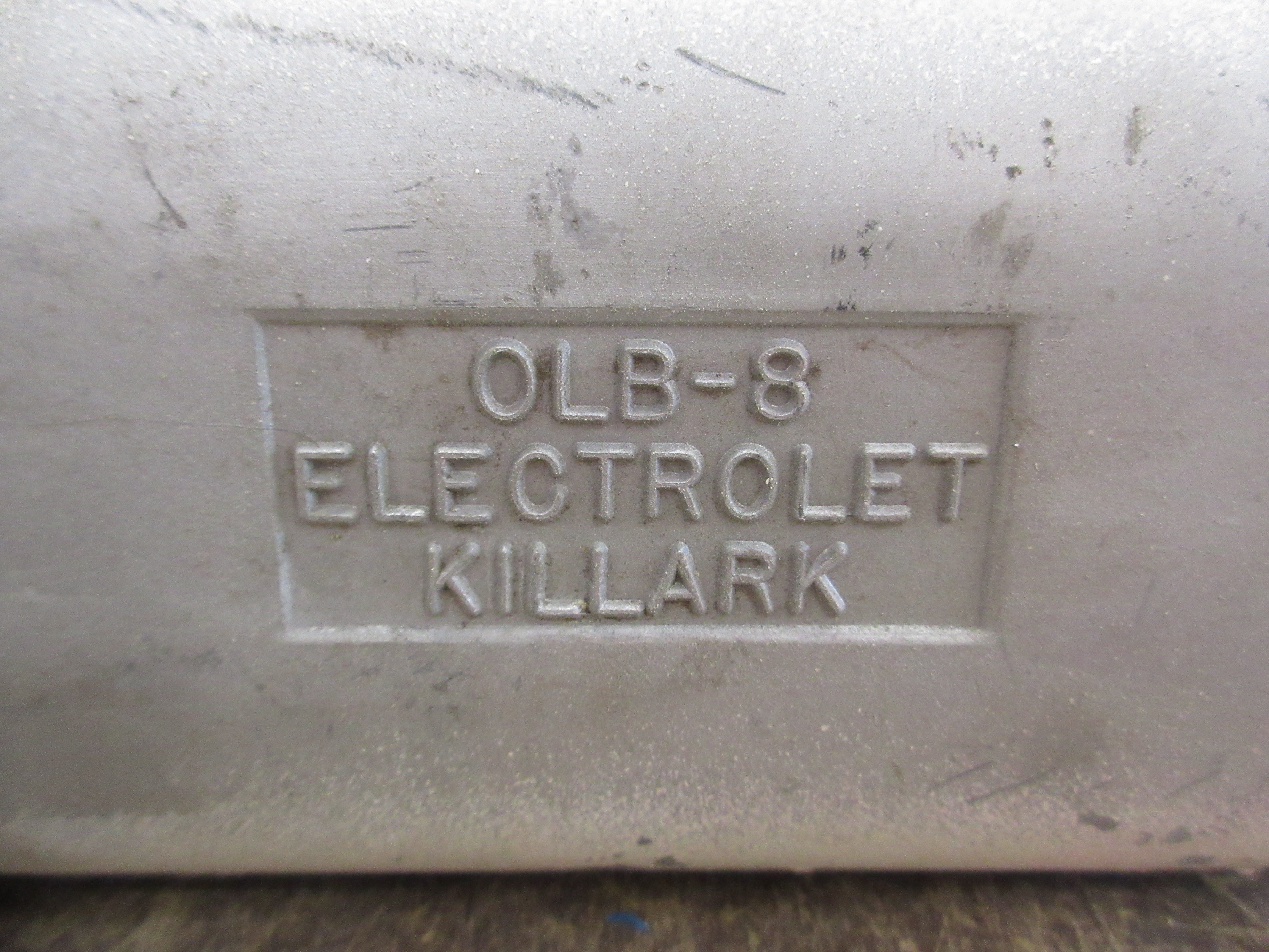 Killark Electrolet Conduit Body OLB-8 3" Used