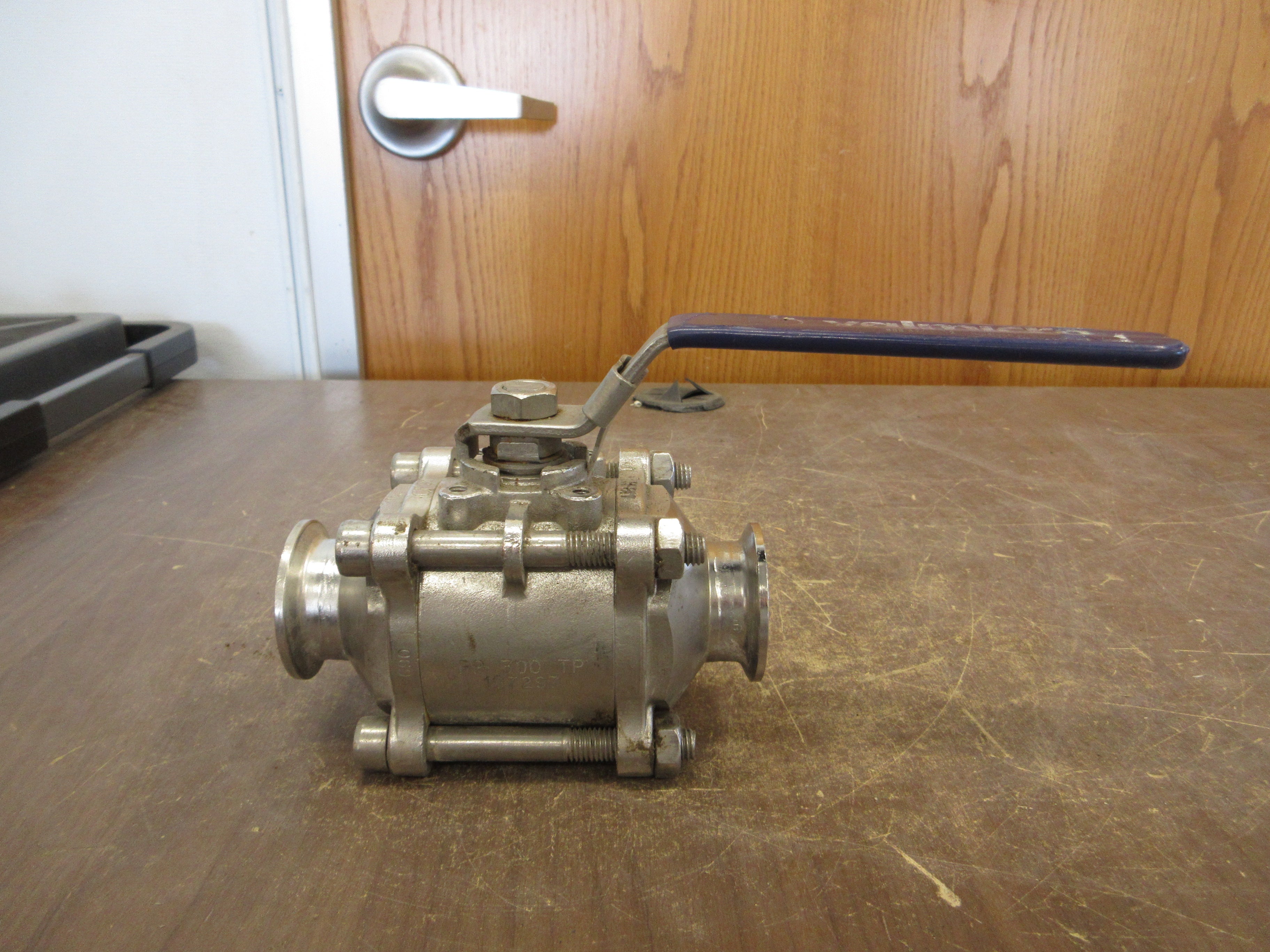 Valmicro Stainless Steel Ball Valve PP 300 TP 107297 1 1/2" Used