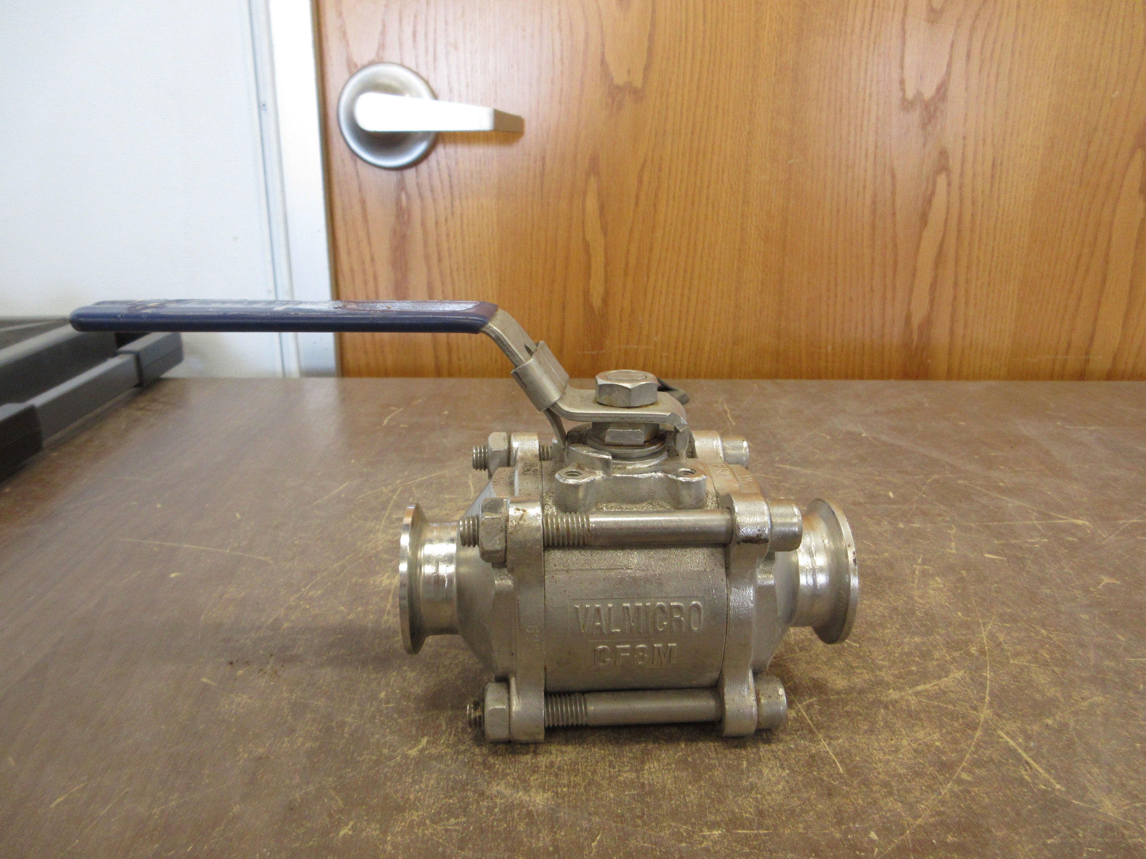 Valmicro Stainless Steel Ball Valve PP 300 TP 107297 1 1/2" Used
