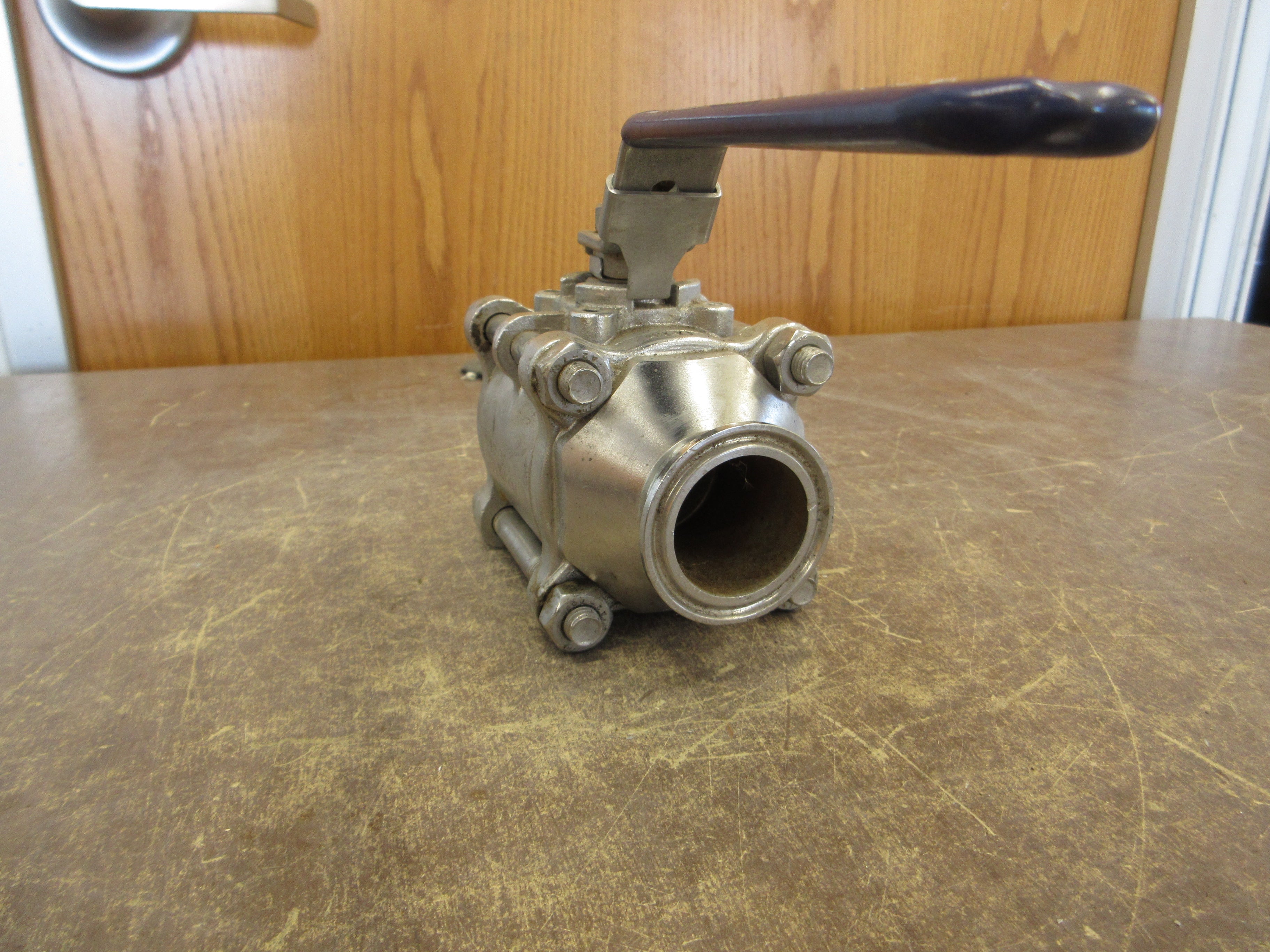 Valmicro Stainless Steel Ball Valve PP 300 TP 107297 1 1/2" Used