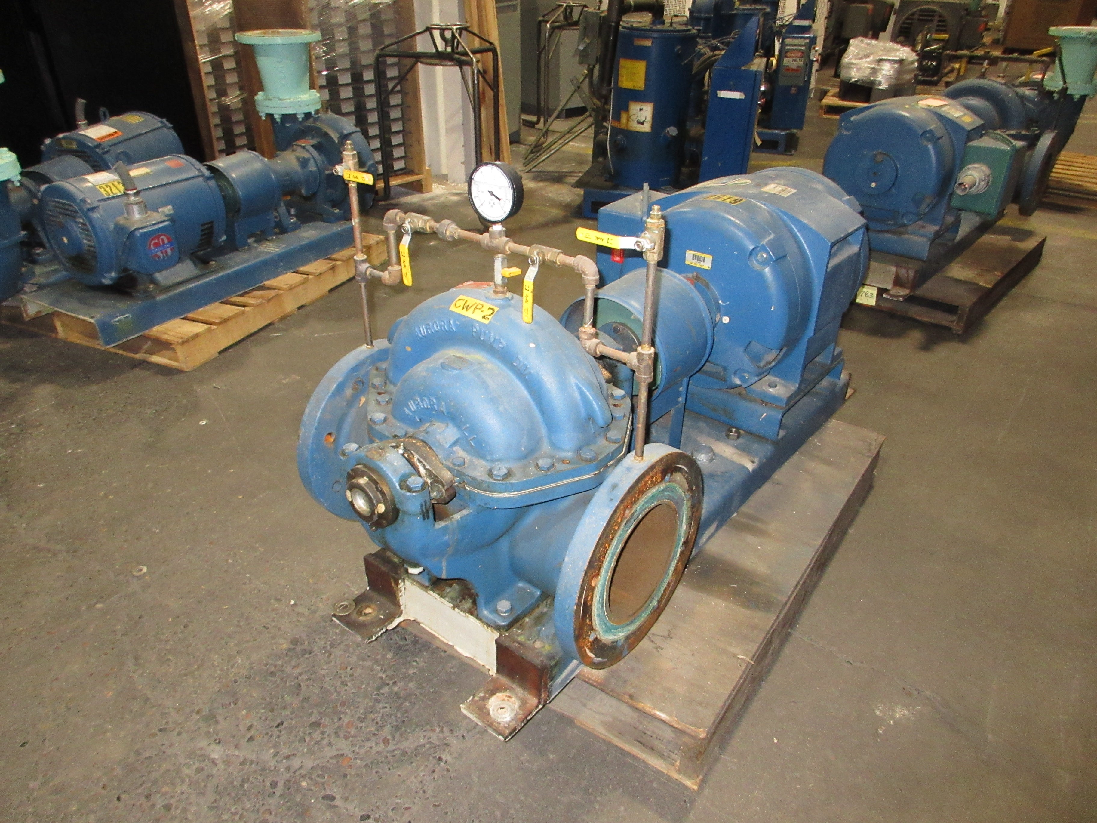 Aurora Centrifugal Pump 411 BF 8x8x11B 75HP 1750RPM 105FT Head 2400 GPM Used