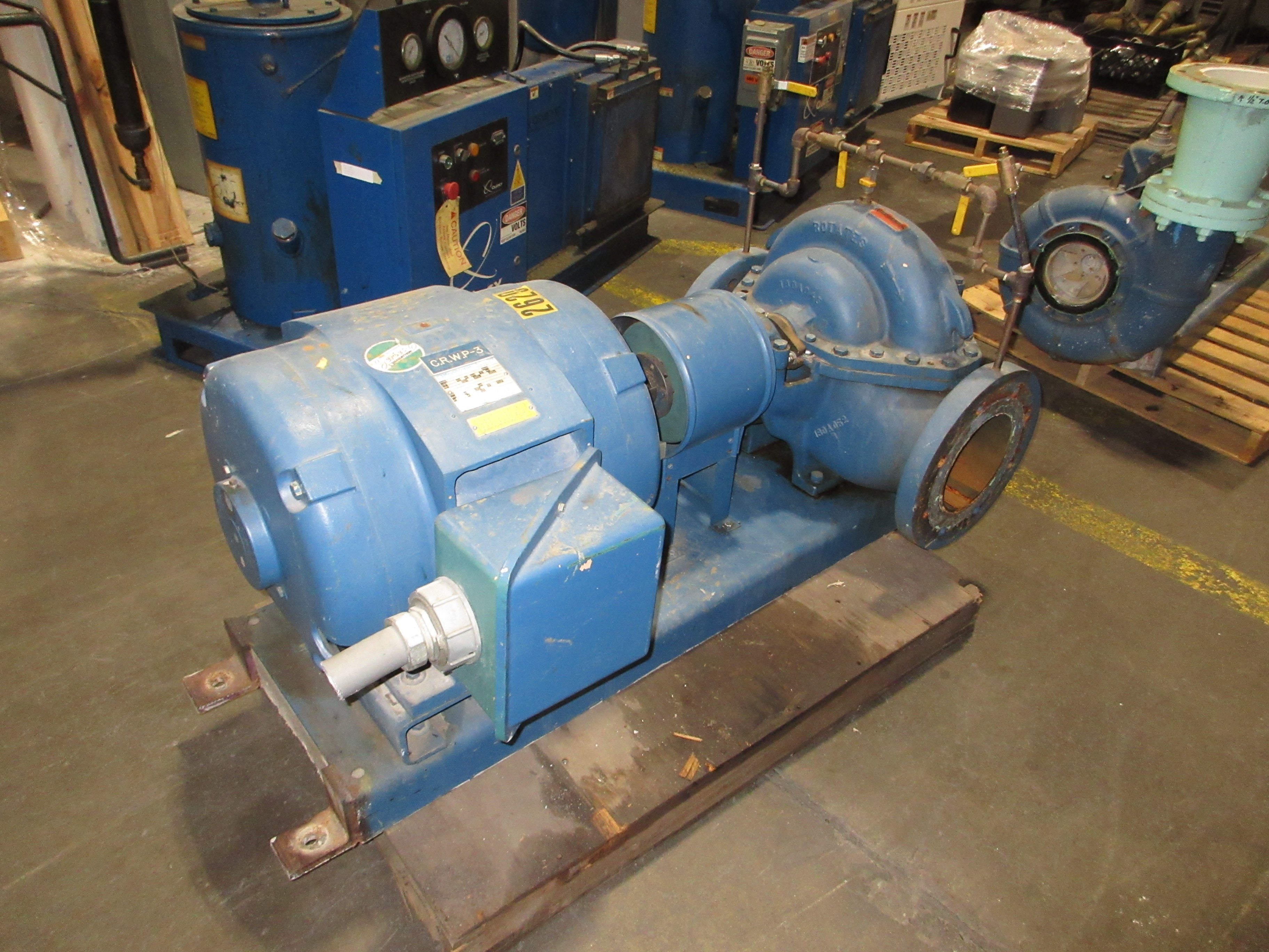 Aurora Centrifugal Pump 411 BF 8x8x11B 75HP 1750RPM 105FT Head 2400 GPM Used