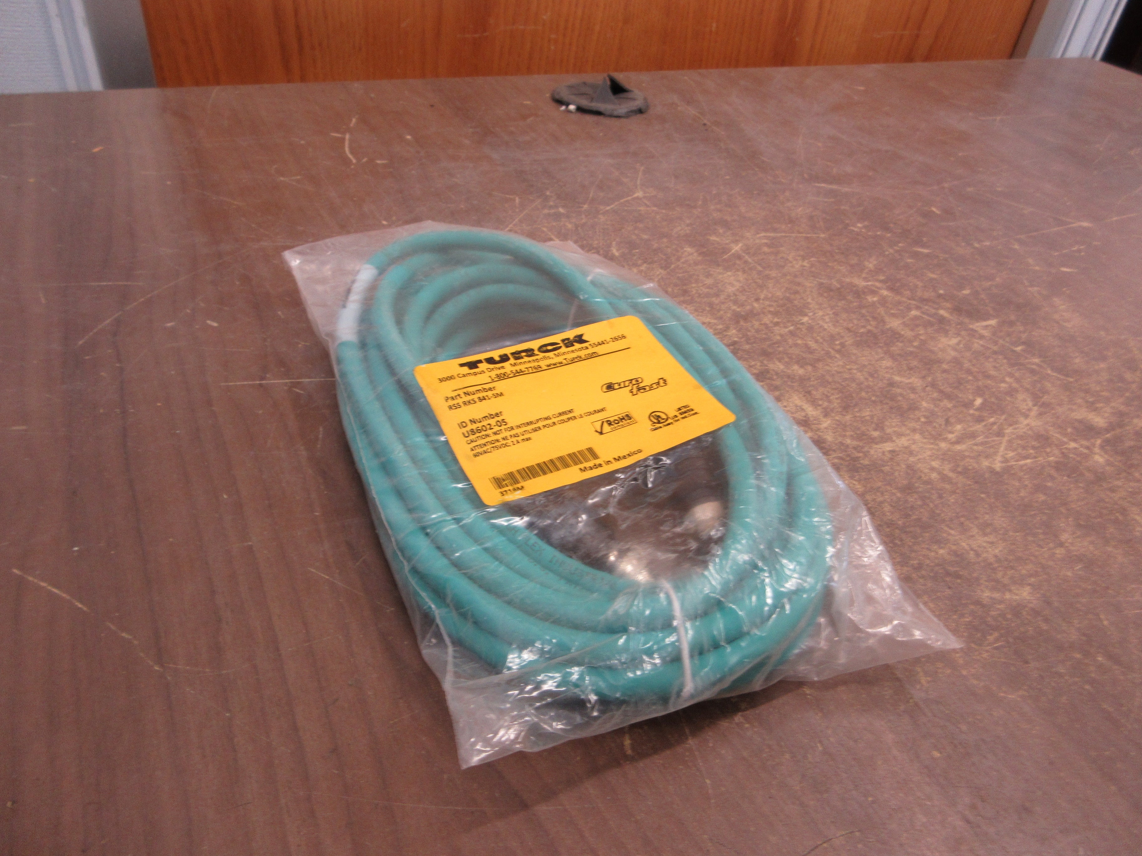 Turck Euro Fast Cordset RSS RKS 841-5M New Surplus