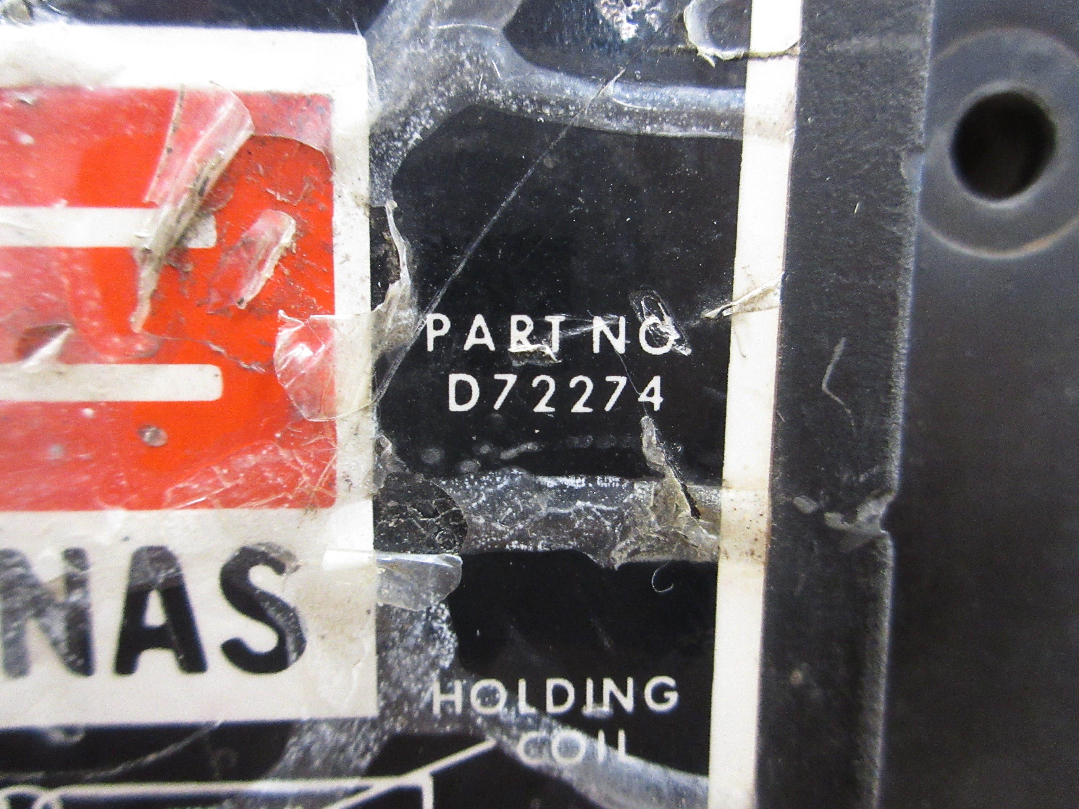 Furnas Magnetic Coil D72274 110-125VDC *Chipped Corner* *Cracked* Used