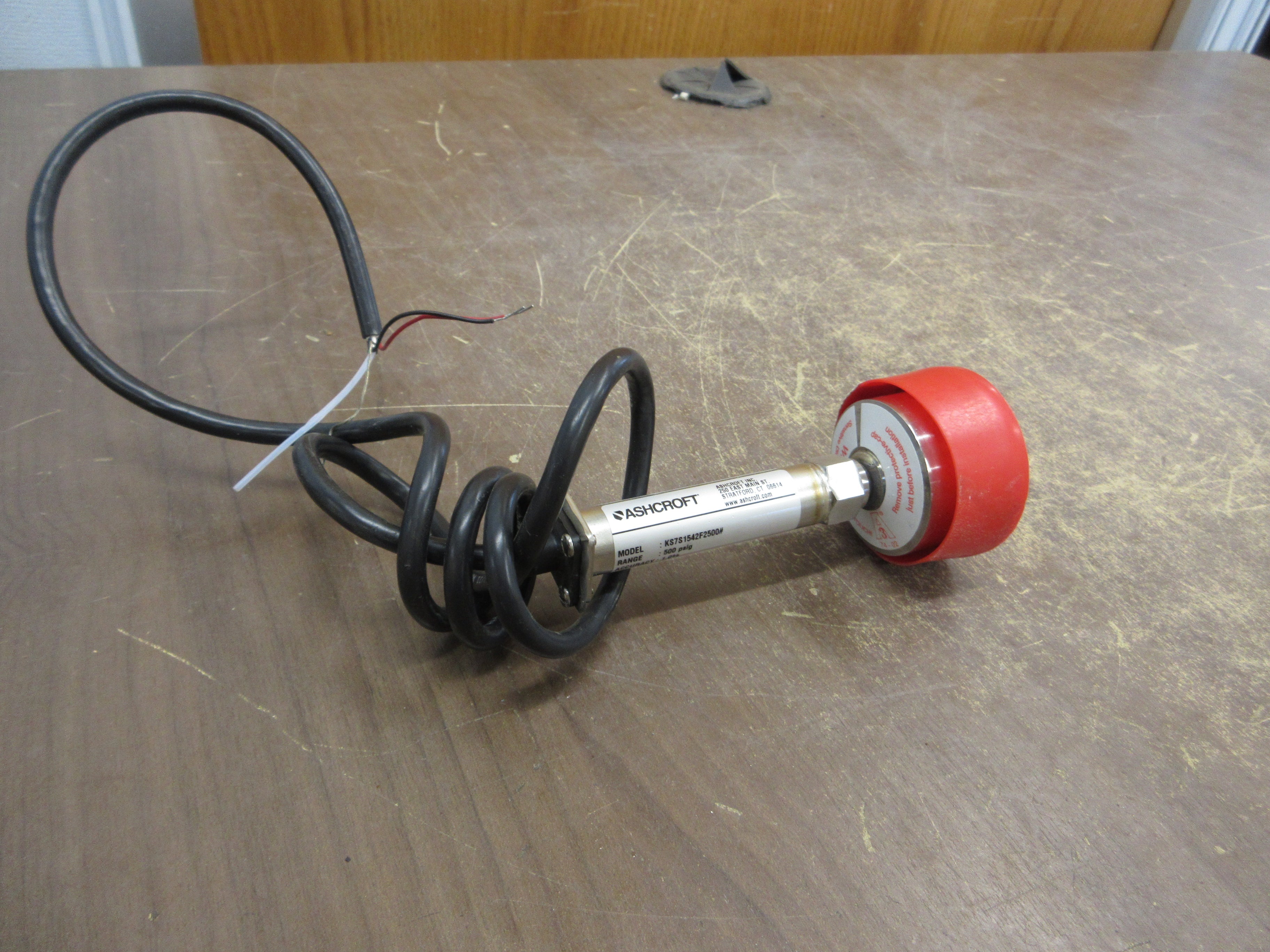 Ashcroft Transducer KS7S1542F2500# Range: 500PSIG Accuracy: 1% Input: 10-30VDC