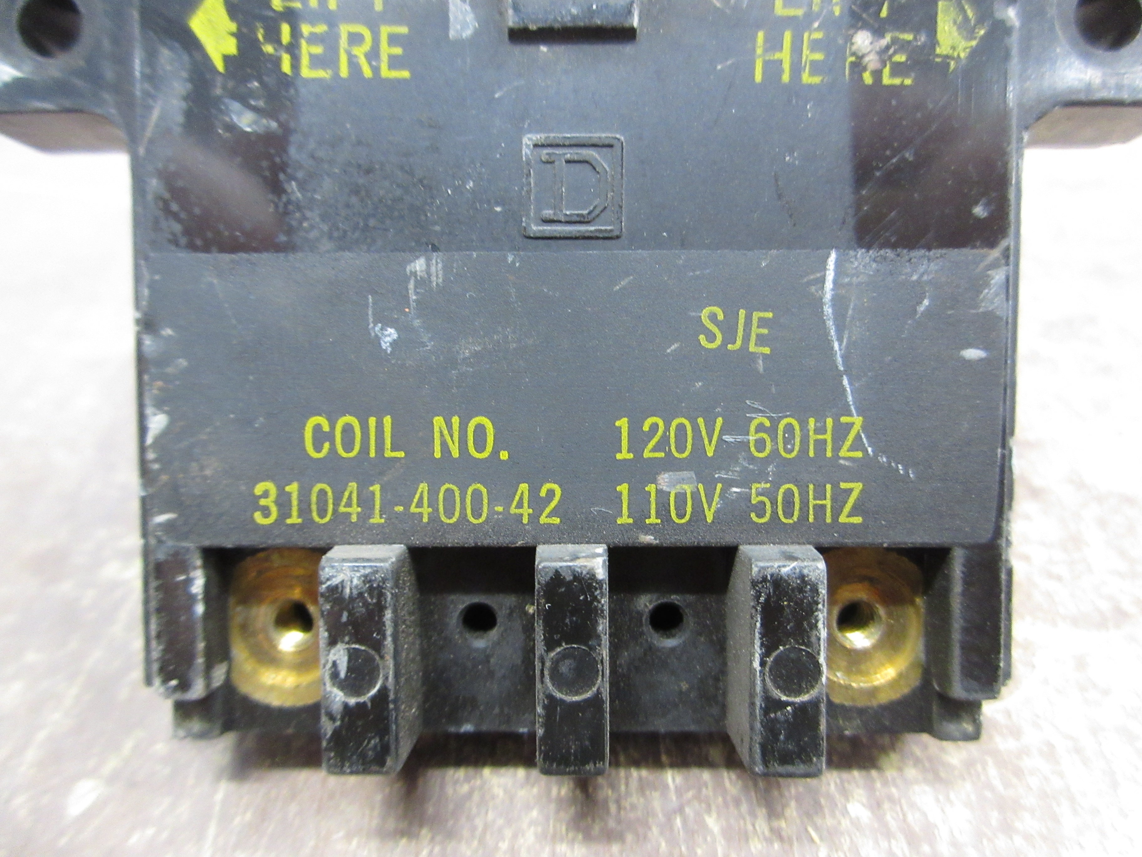 Square D Magnetic Coil 31041-400-42 120V@60Hz 110V@50Hz *Lot of 2* Used