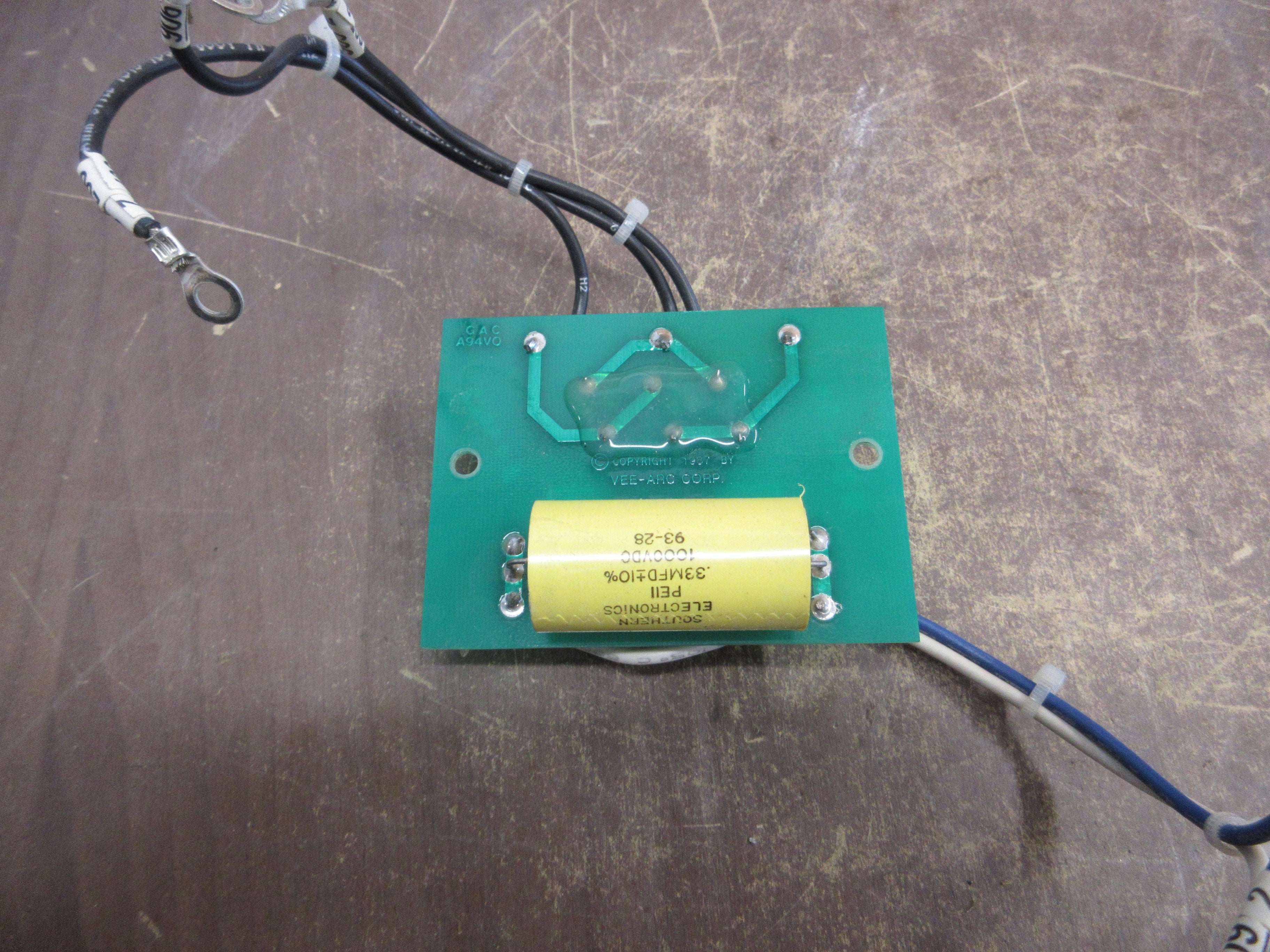 Vee-Arc Capacitor Board 404-101 Used
