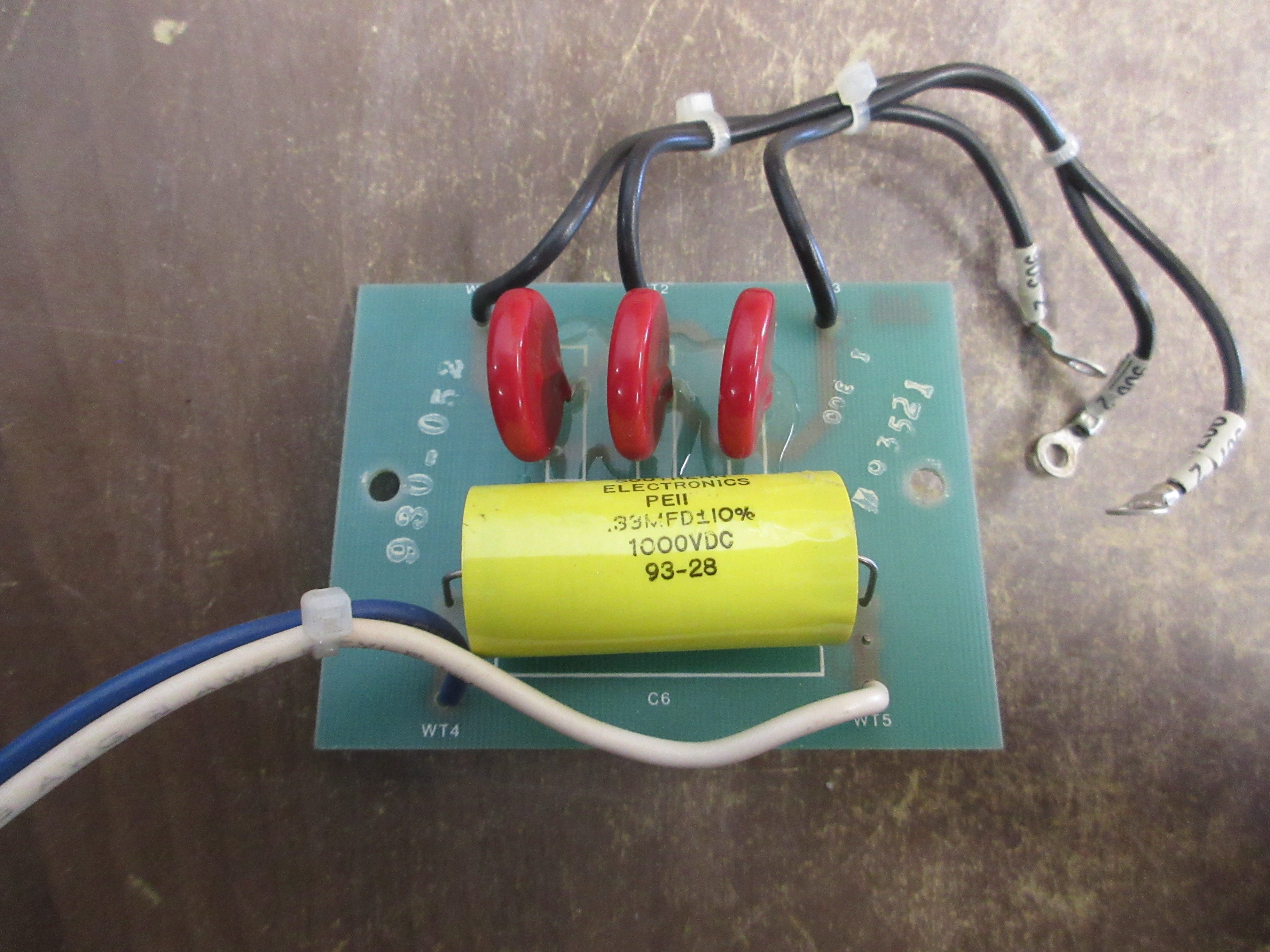 Vee-Arc Capacitor Board 404-101 Used
