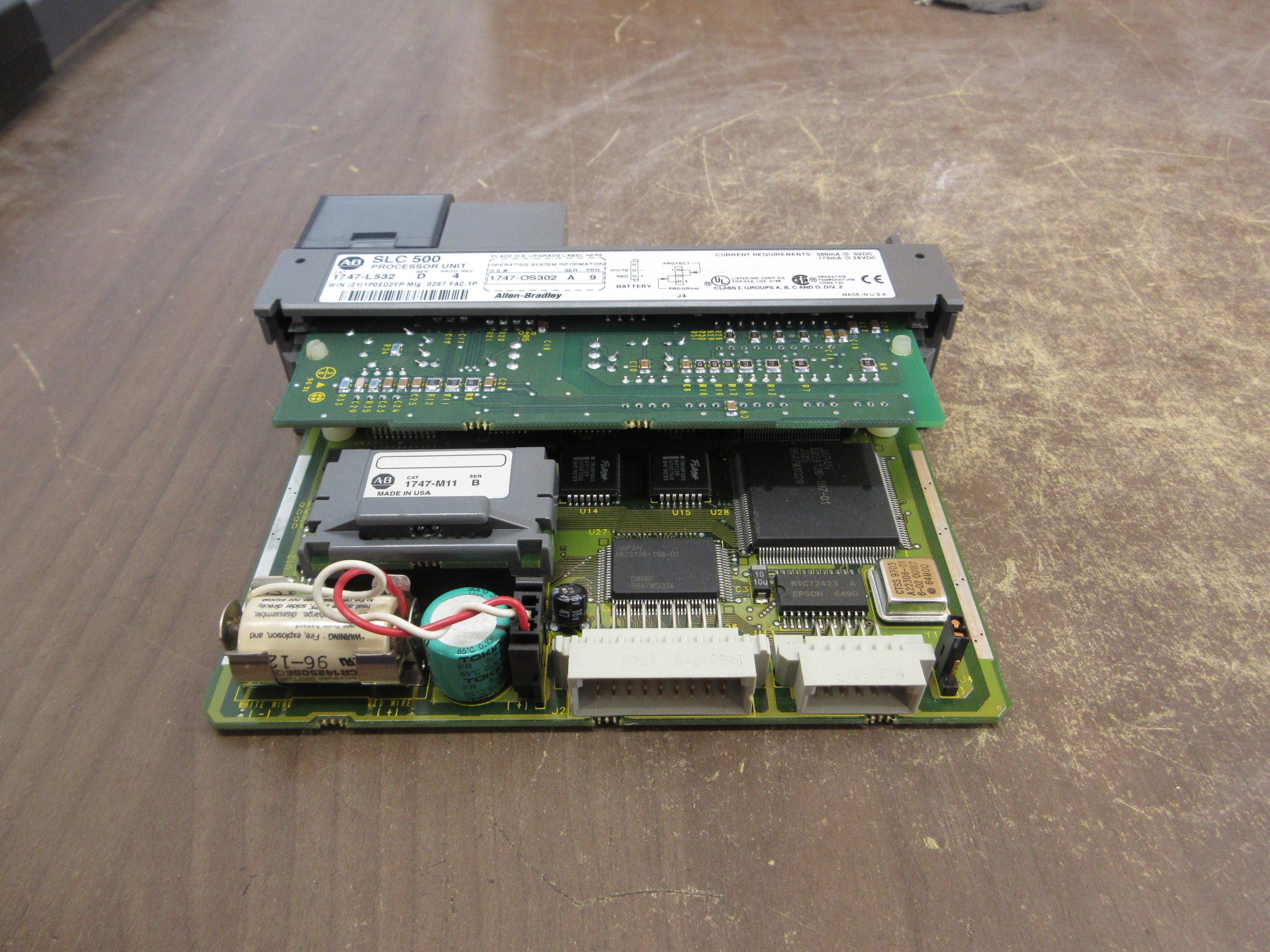 Allen-Bradley SLC 500 Processor Unit 1747-L532 Ser. D Proc Rev. 4 Used