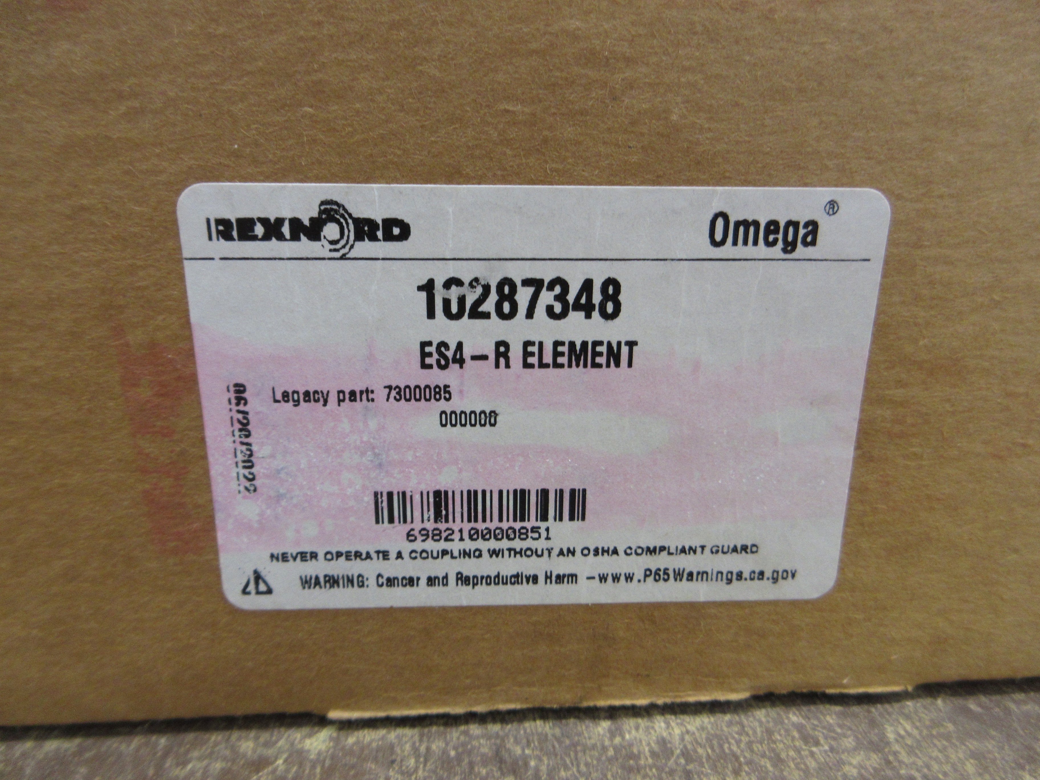 Rexnord Omega ES4-R Element 10287348 New Surplus