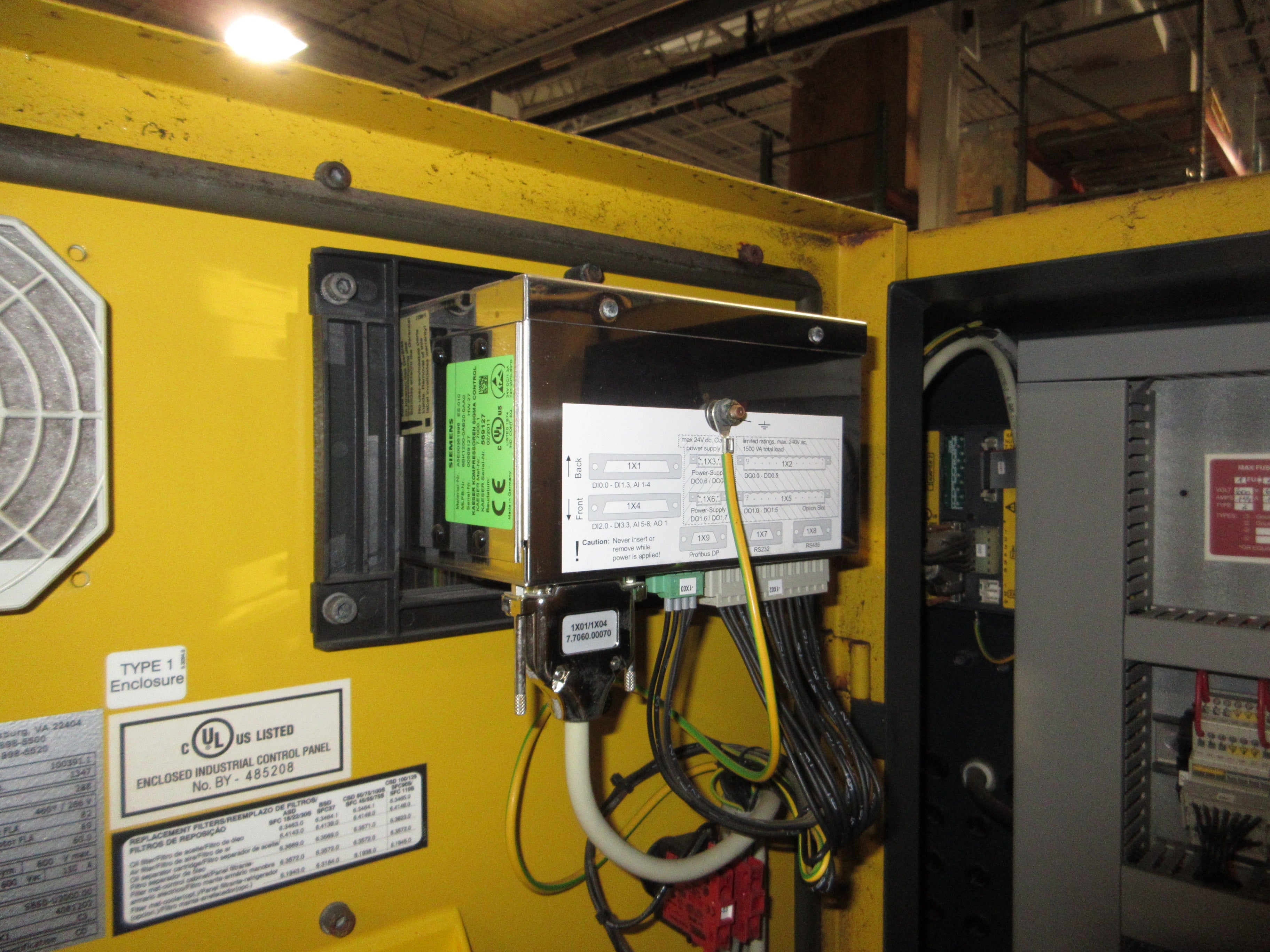 Kaeser Sigma Rotary Screw Air Compressor BSD 60 60HP 288 cfm 460Y/266V 3Ph Used