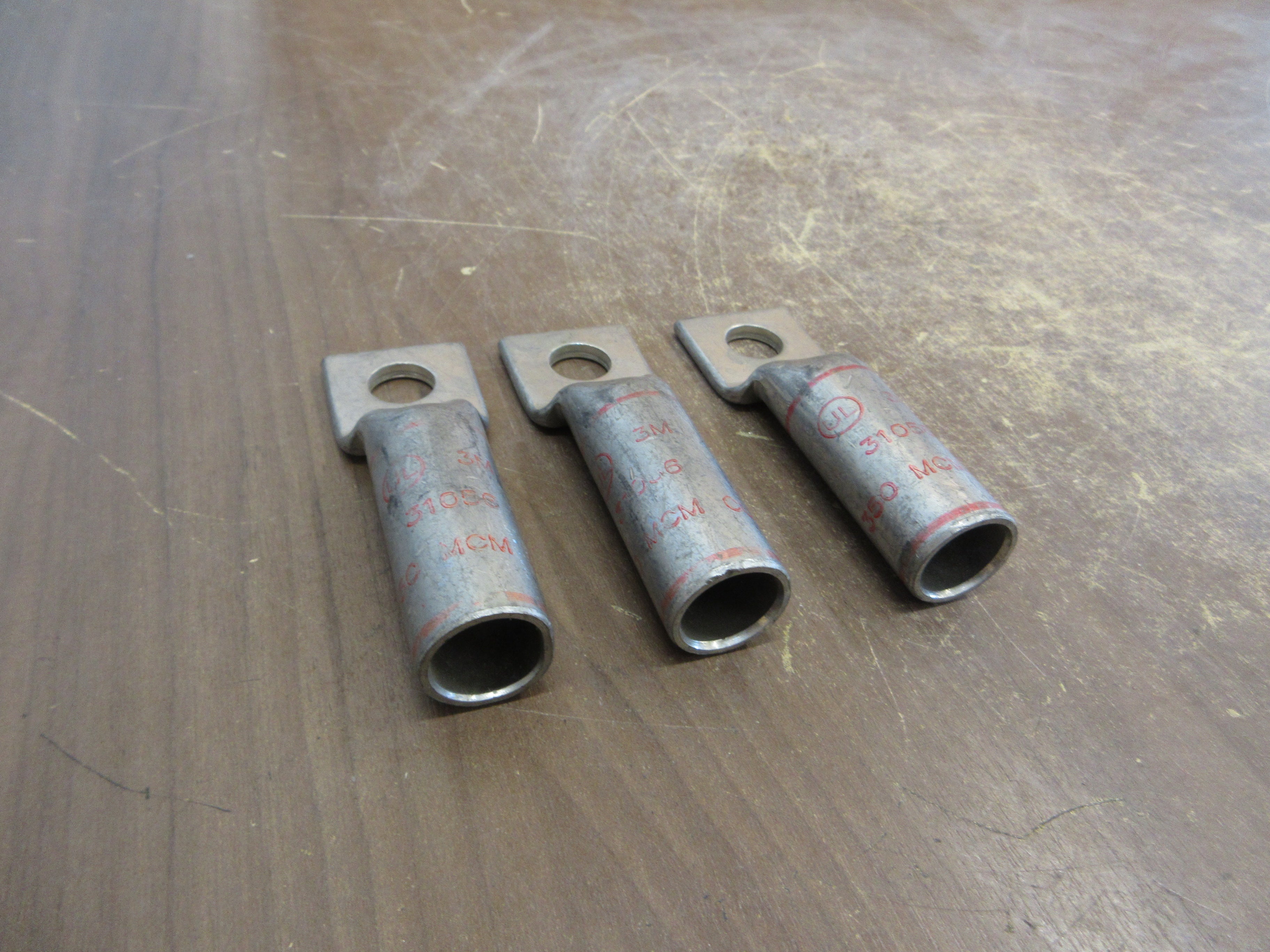 3M Crimp Lug 31056 1-Hole 350MCM *No Box* *Lot of 3* New Surplus