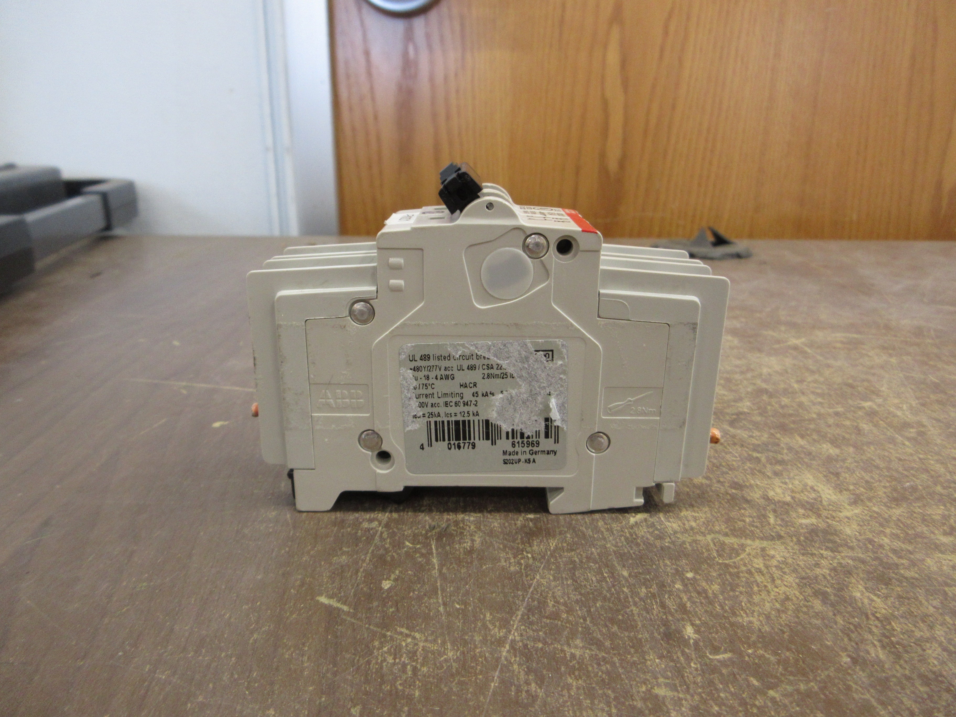 ABB Circuit Breaker S202UP-K5A 5A 480Y/277V 2P Used