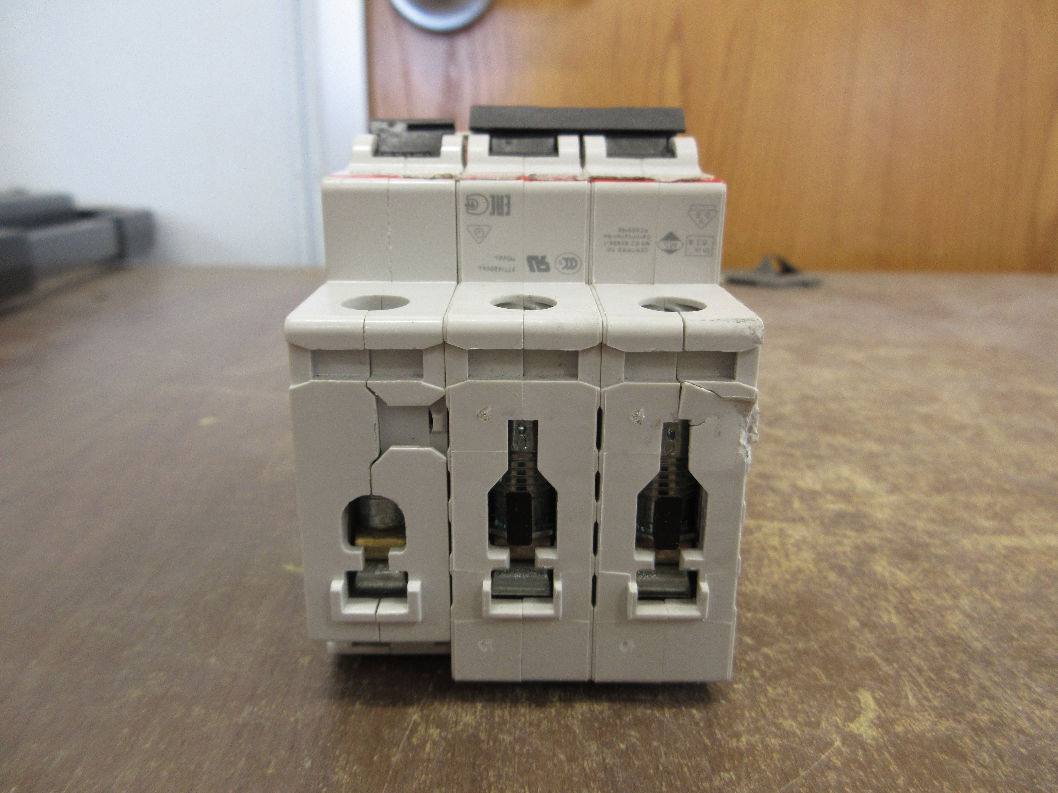 ABB Circuit Breaker S202-C63 63A 400V 3P Used