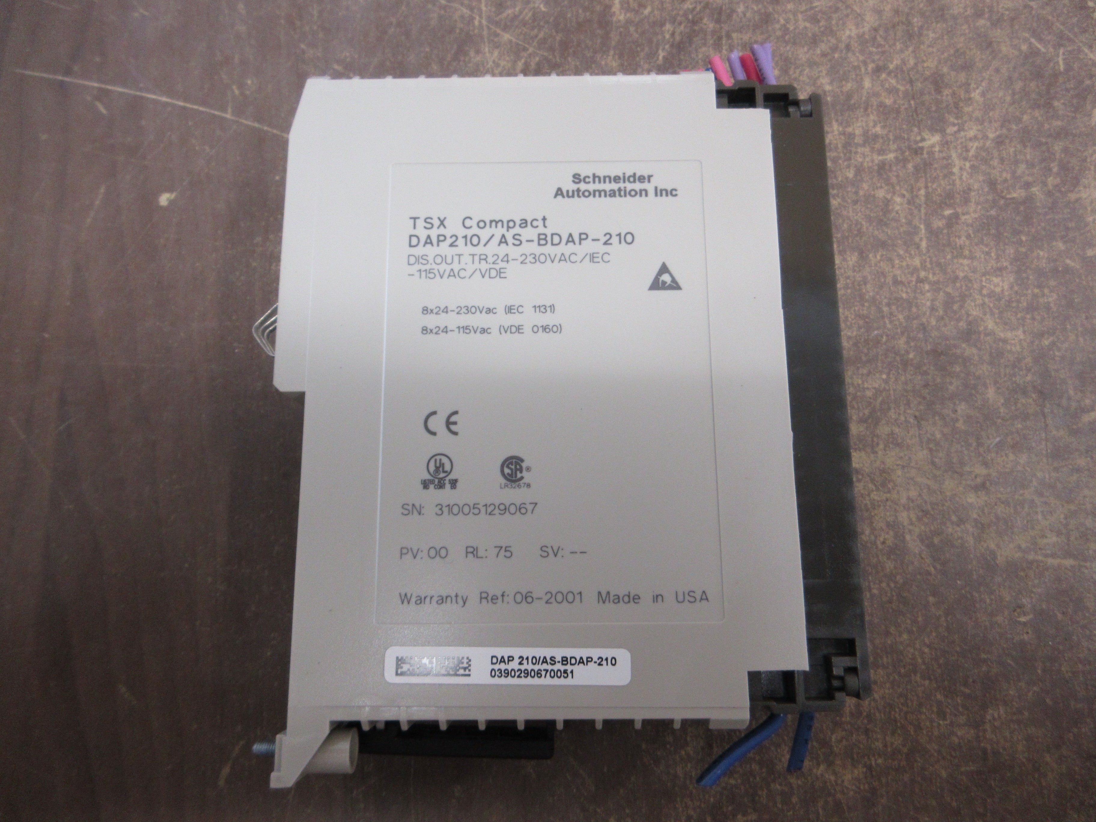 Schneider TSX Compact Discreate Output Module DAP210/AS-BDAP-210 8x 24-230 VAC