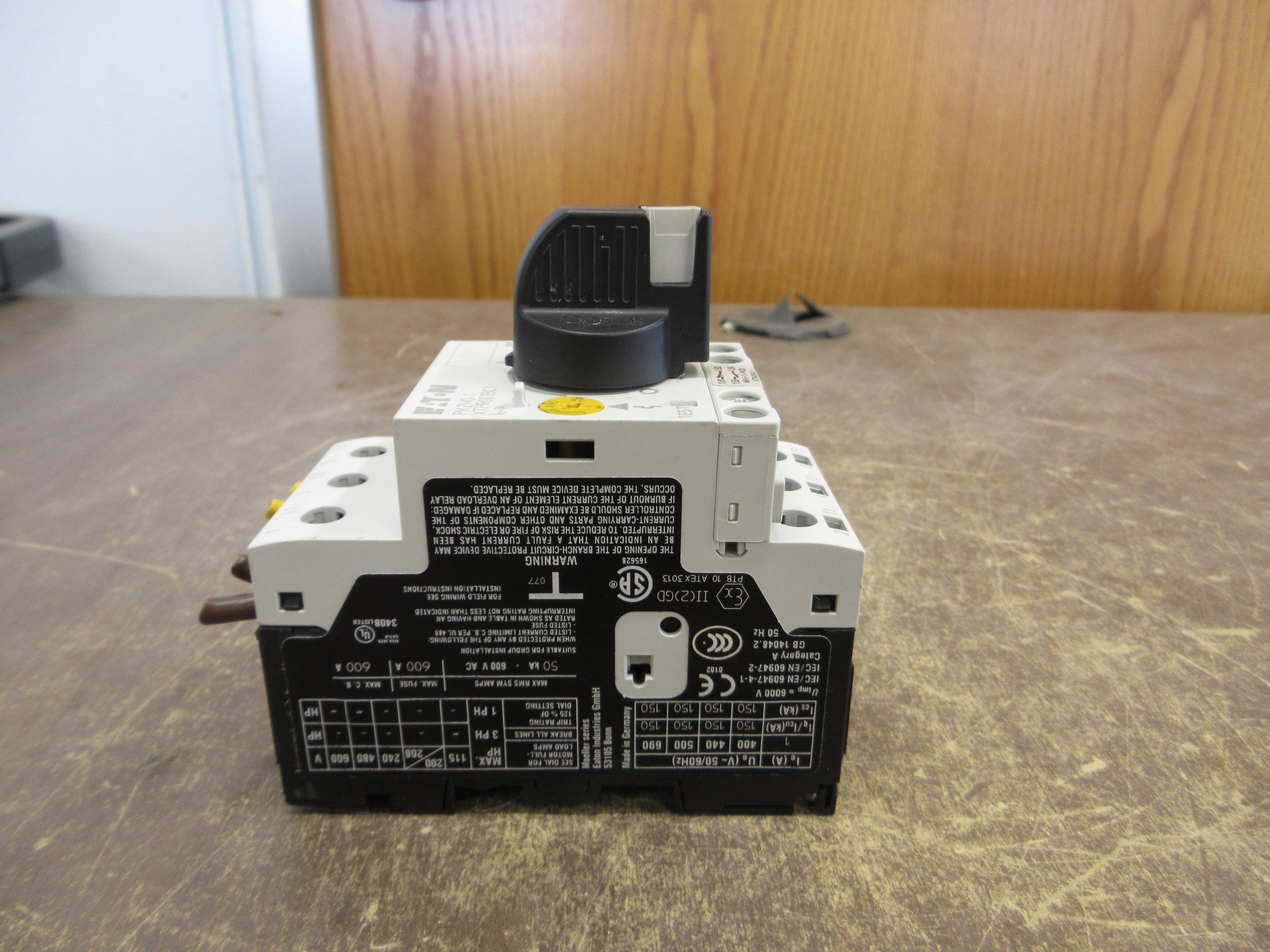 Eaton Manual Motor Protector PKZM0-1 XTPR001BC1 Trip: 0.63-1A Used