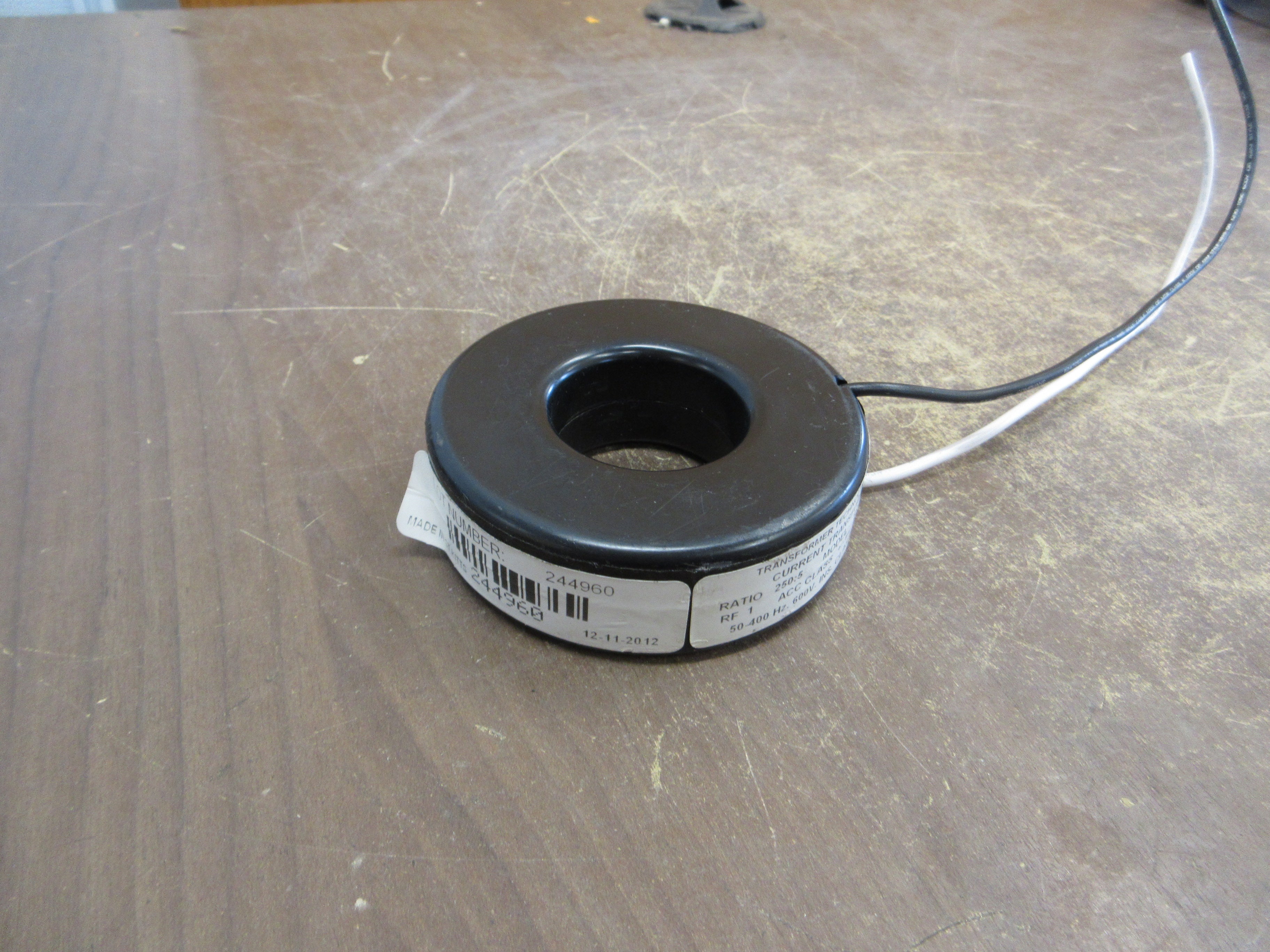 Transformer Technologies Current Transformer 5RL-251-L84 Ratio 250:5A 600V Used