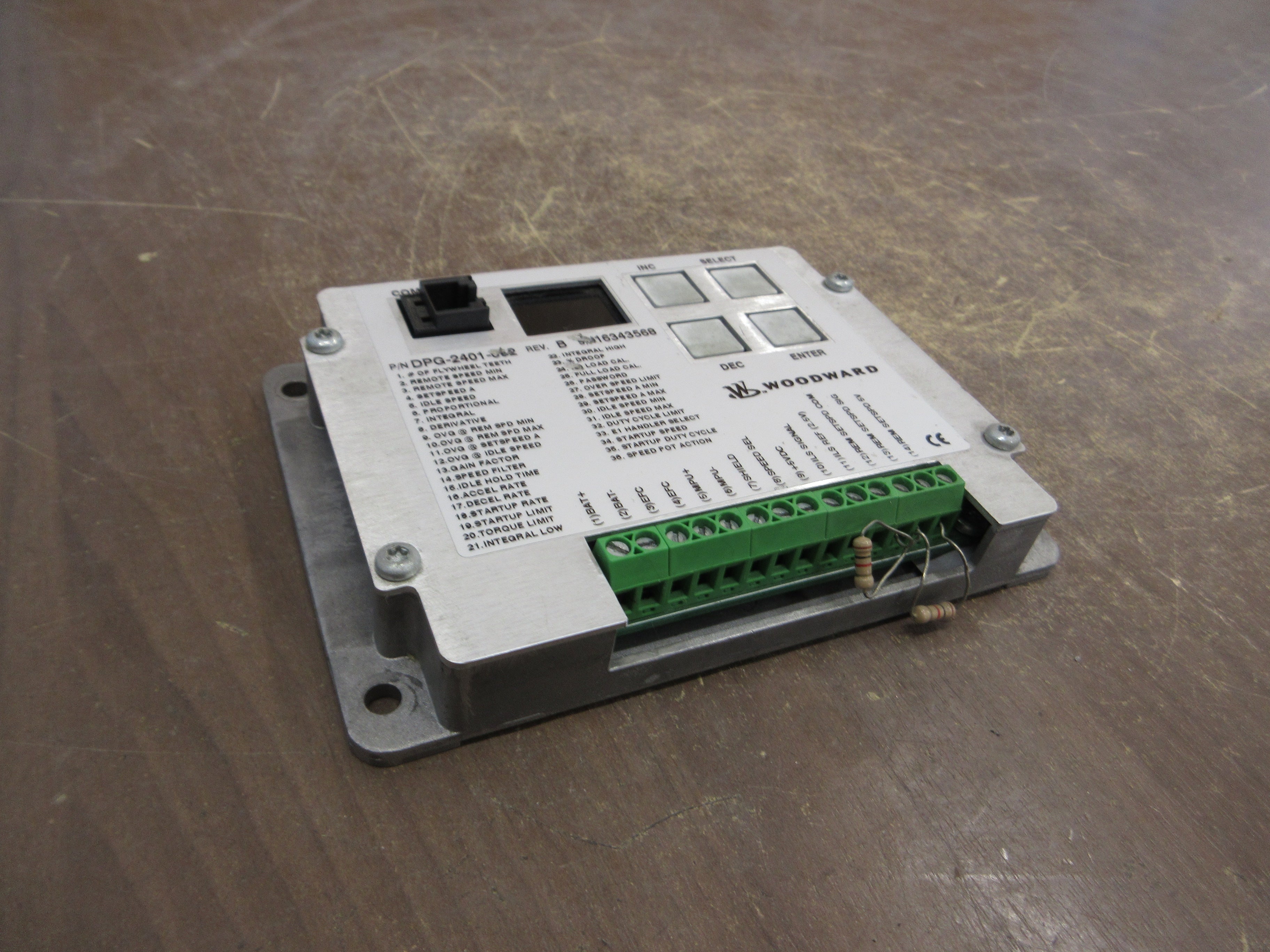 Woodward Digital Speed Controller DPG-2401-002 Rev. B Used