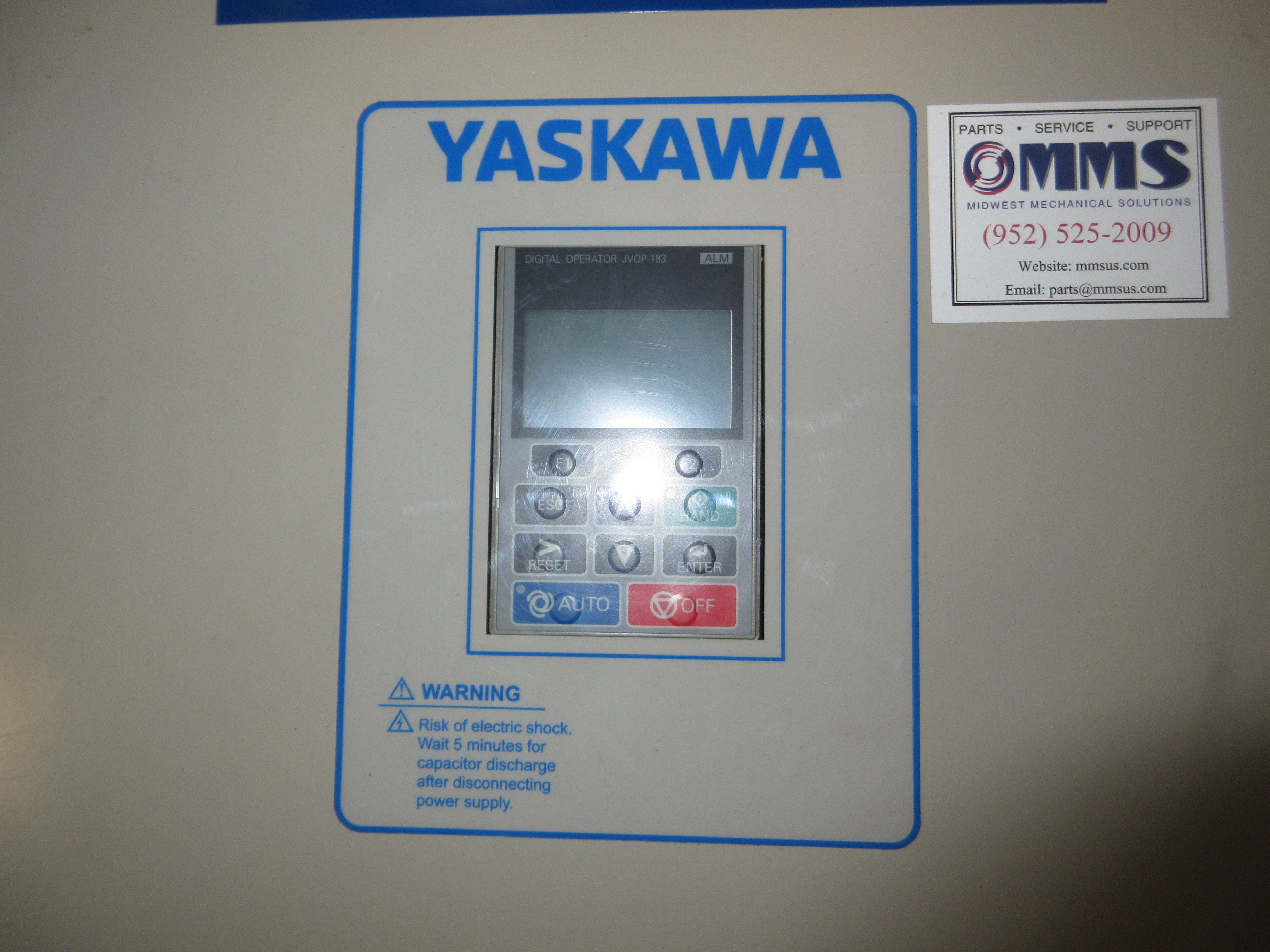 Yaskawa Z1000U AC Drive w/ Bypass Z1D1B096PN 75HP 3Ph Used