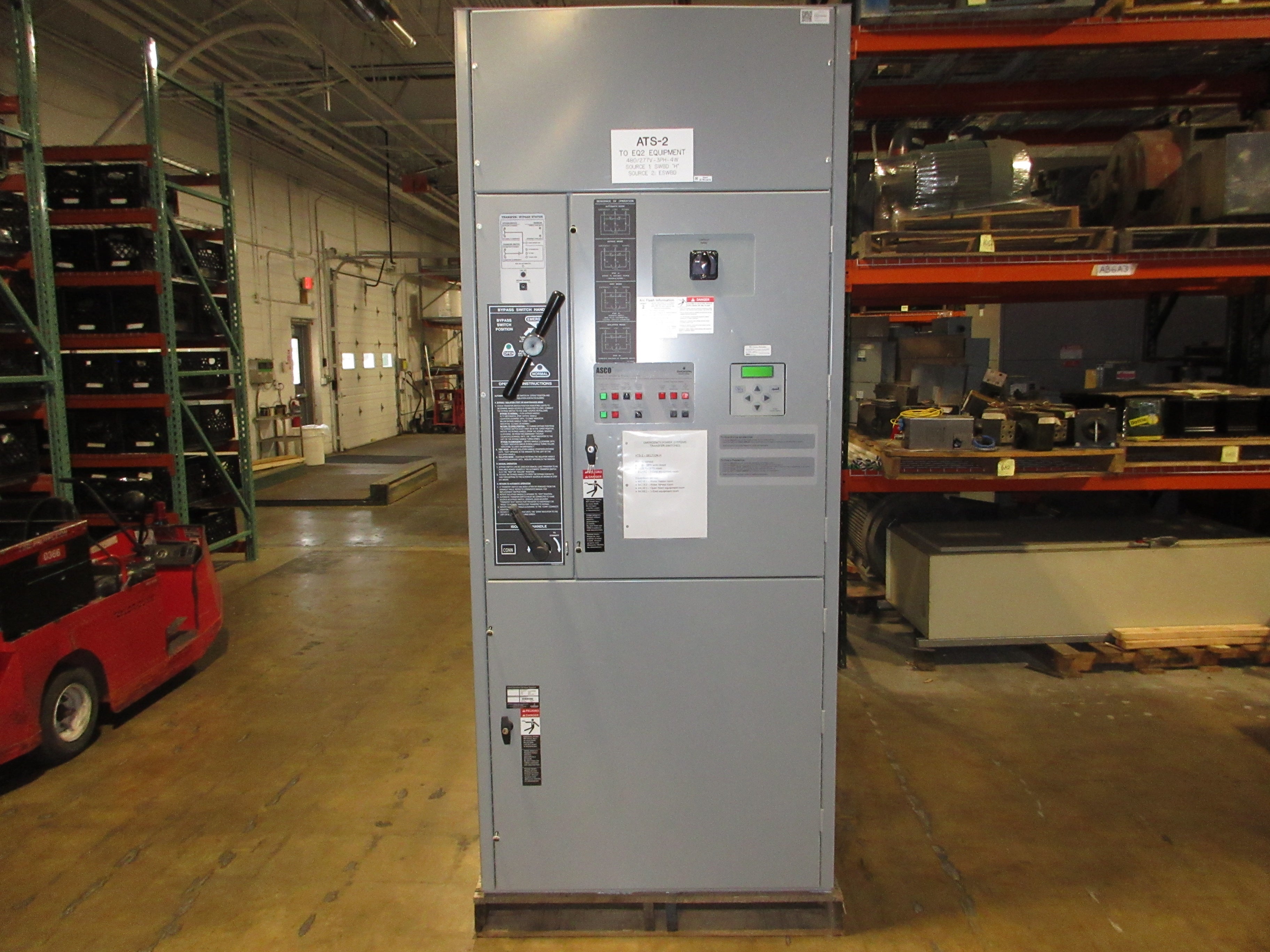 Asco 7000 Series Automatic Transfer Switch w/ Bypass H7ACTBA30800N5XC 800A Used