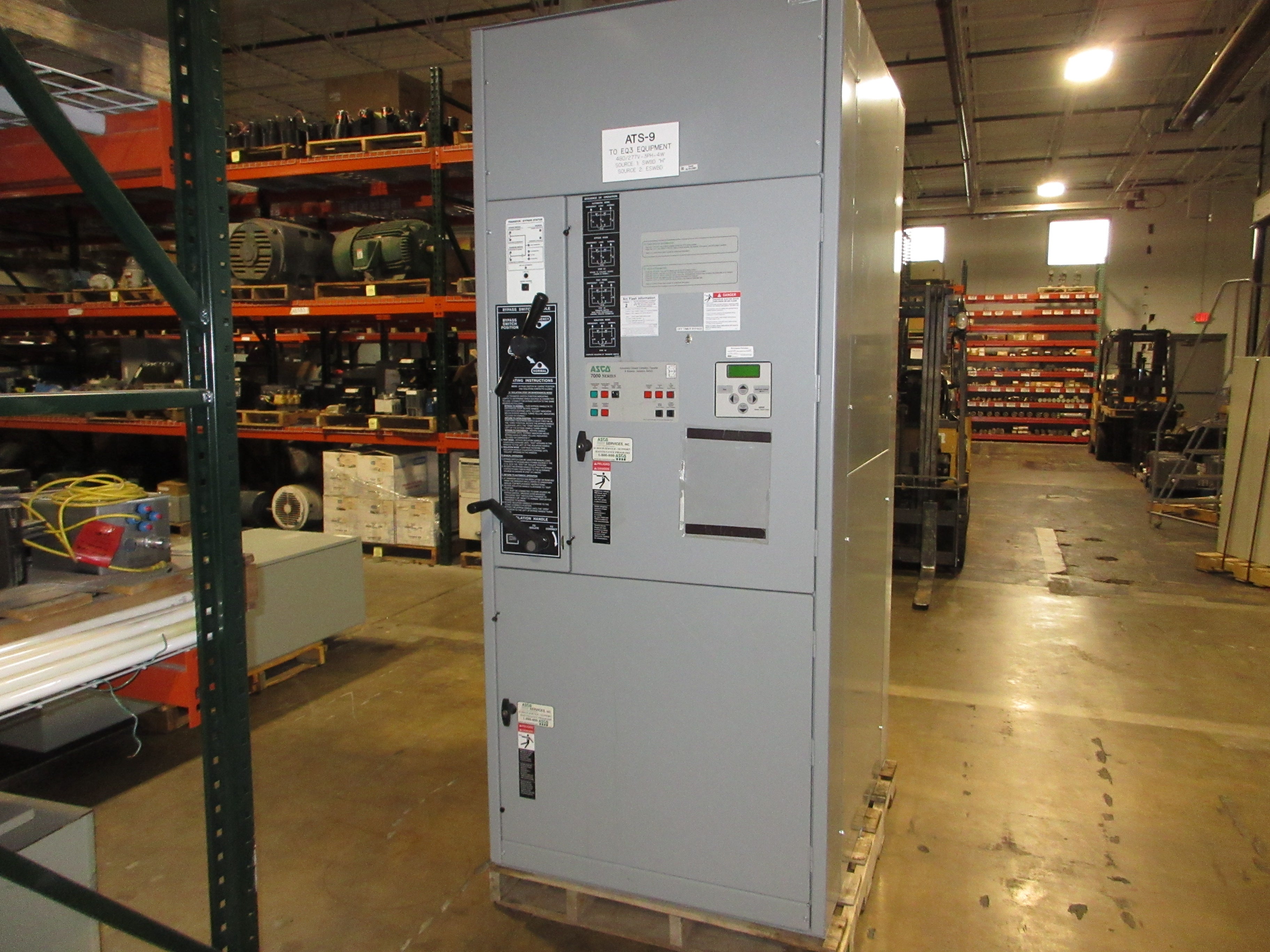 Asco 7000 Series Automatic Transfer Switch w/ Bypass H7ACTBA30800N50C 800A Used