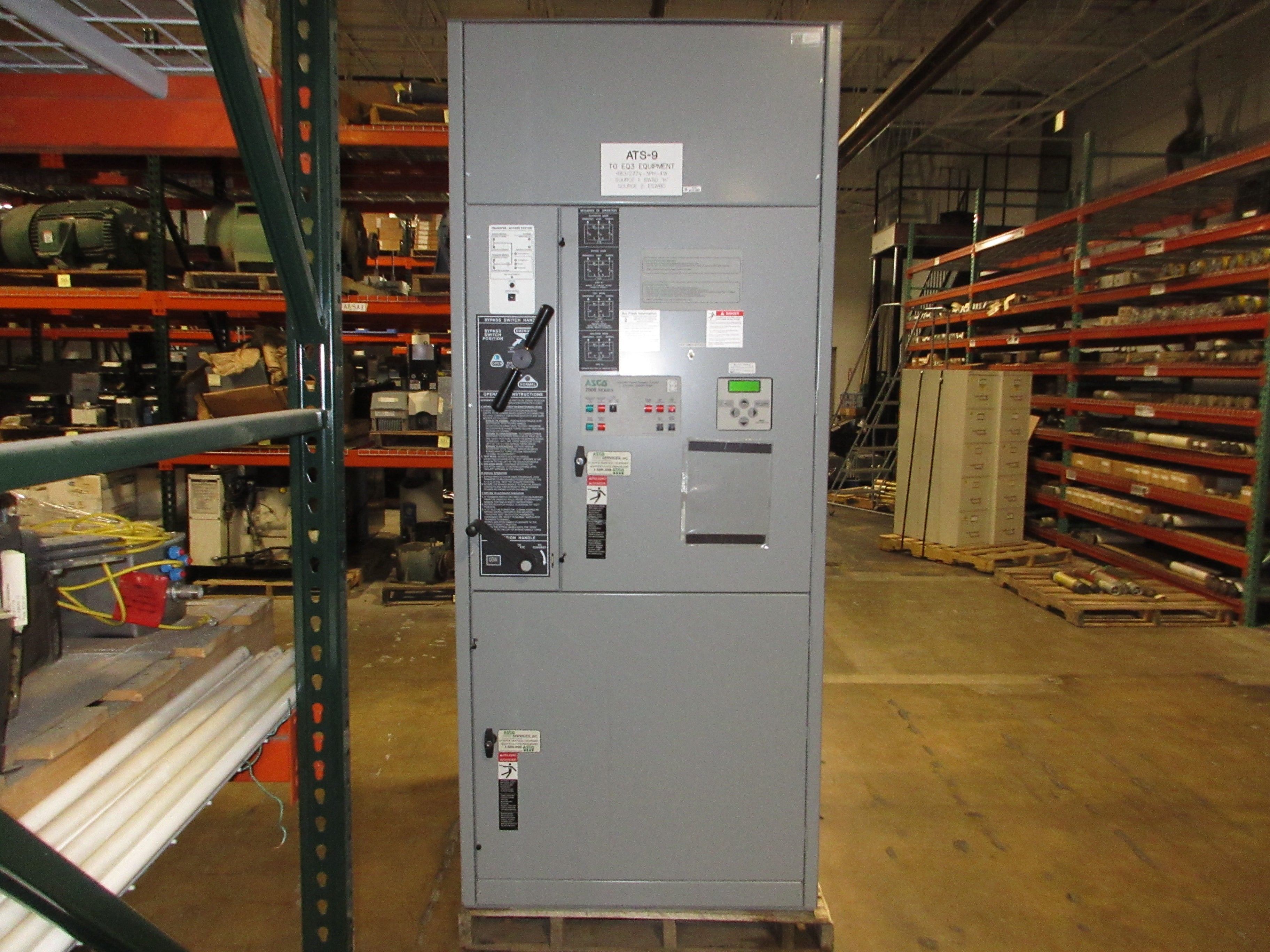 Asco 7000 Series Automatic Transfer Switch w/ Bypass H7ACTBA30800N50C 800A Used