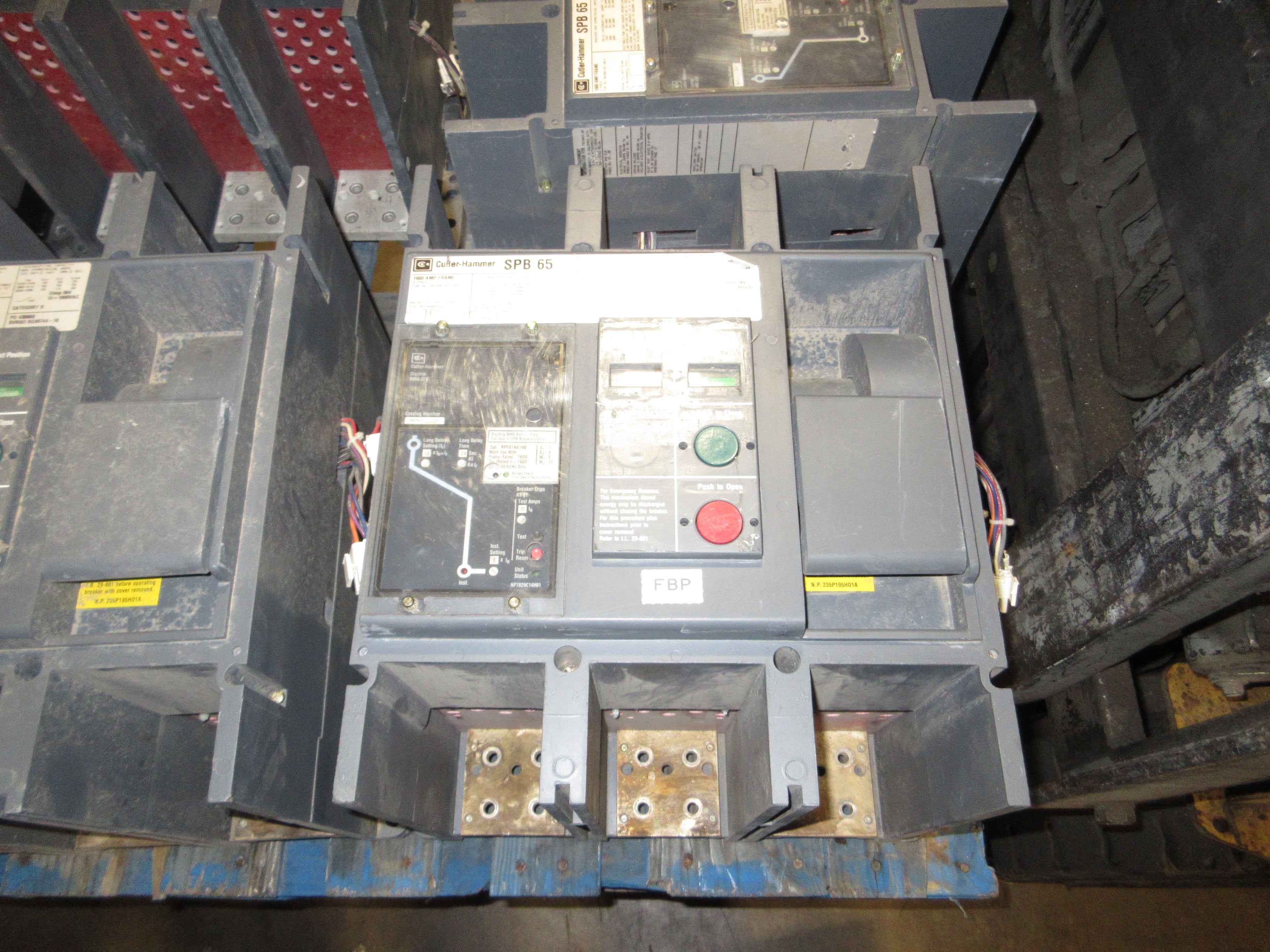 Cutler-Hammer Circuit Breaker SPB 65 1600C Amp Frame 1600A Rating Plug 600V Used