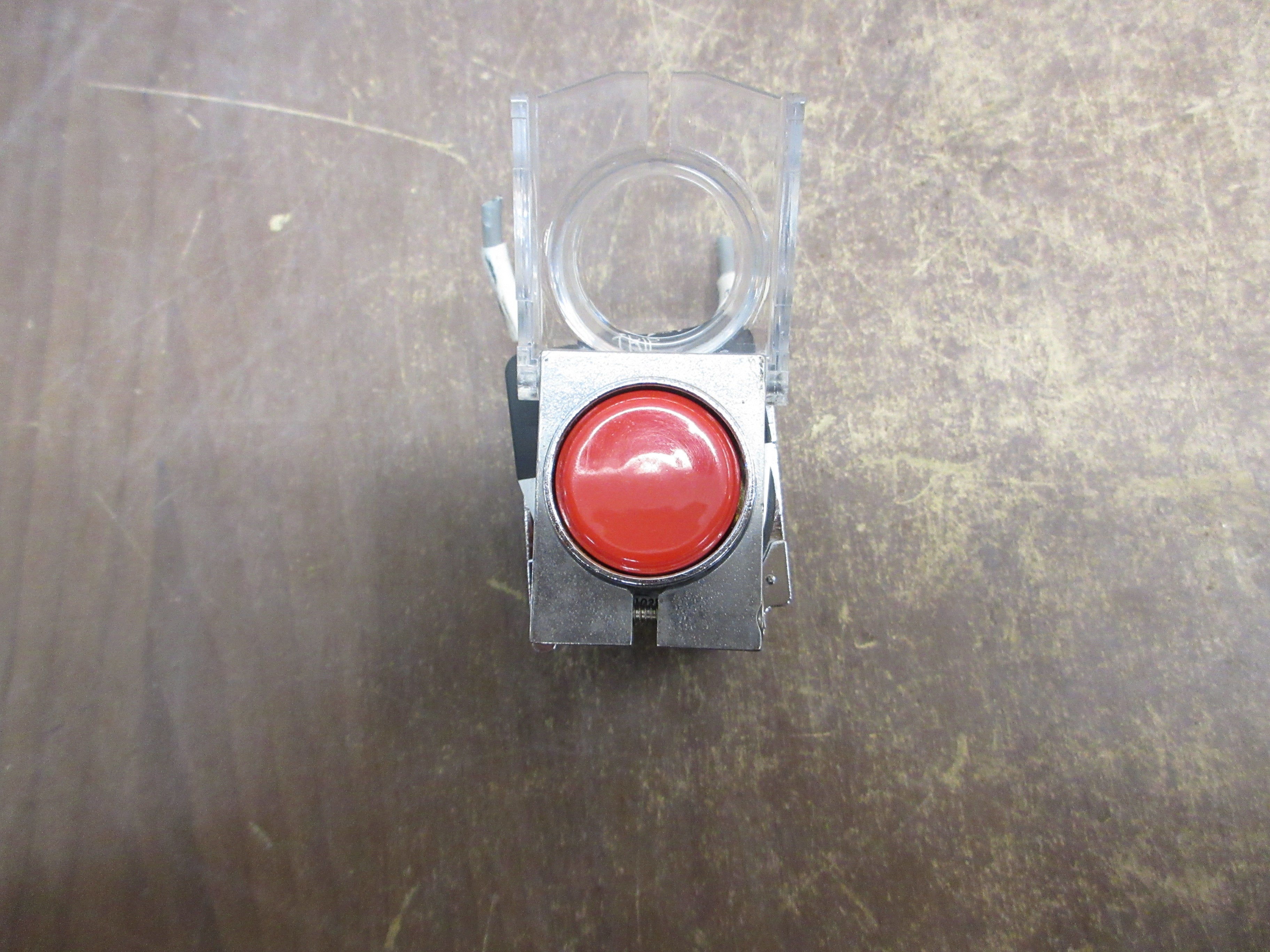 Cutler-Hammer Push Button 10250T/91000T Red "Trip" w/ Guard Used
