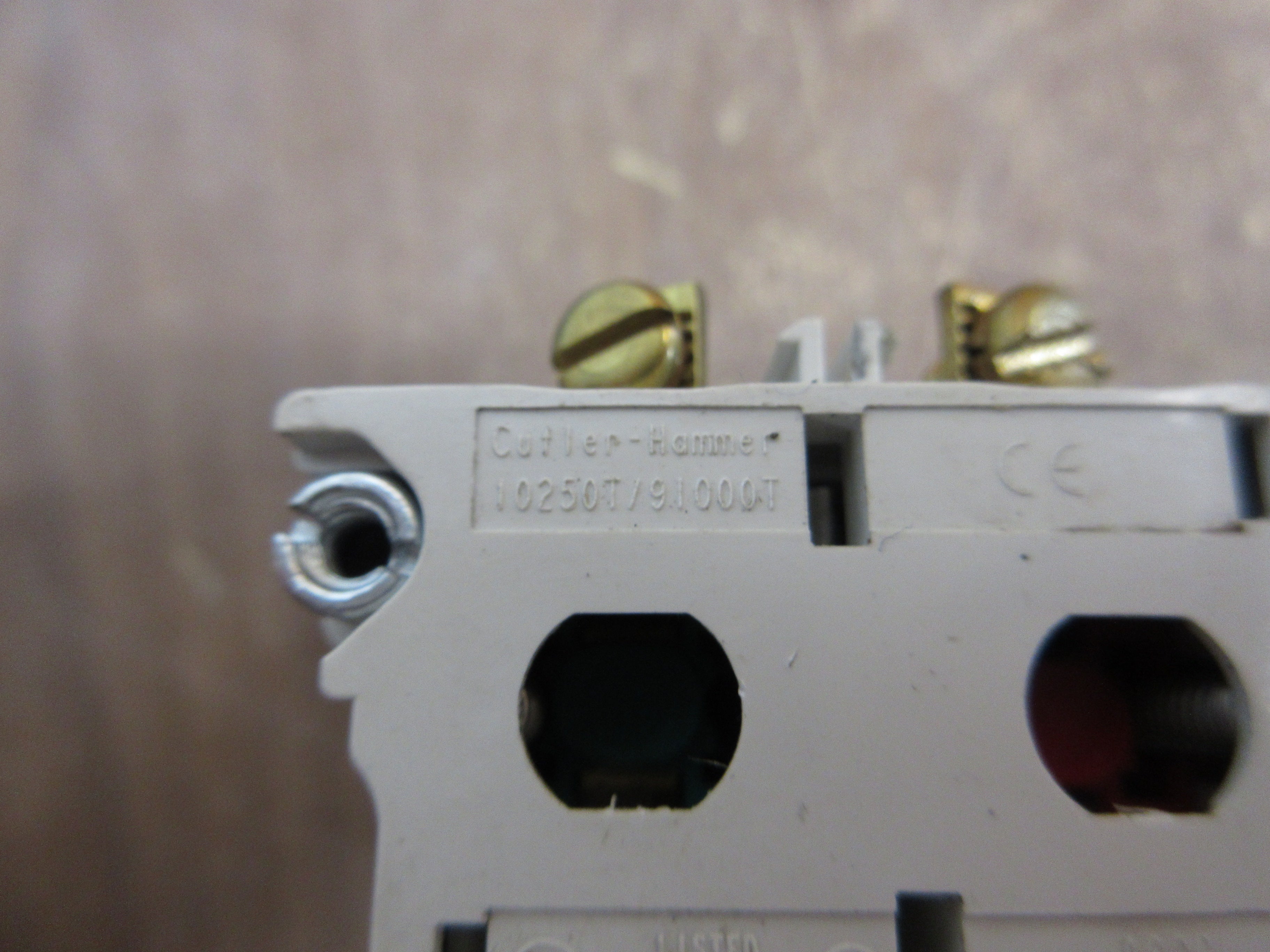 Cutler-Hammer Push Button 10250T / 91000T Black "Off" Used