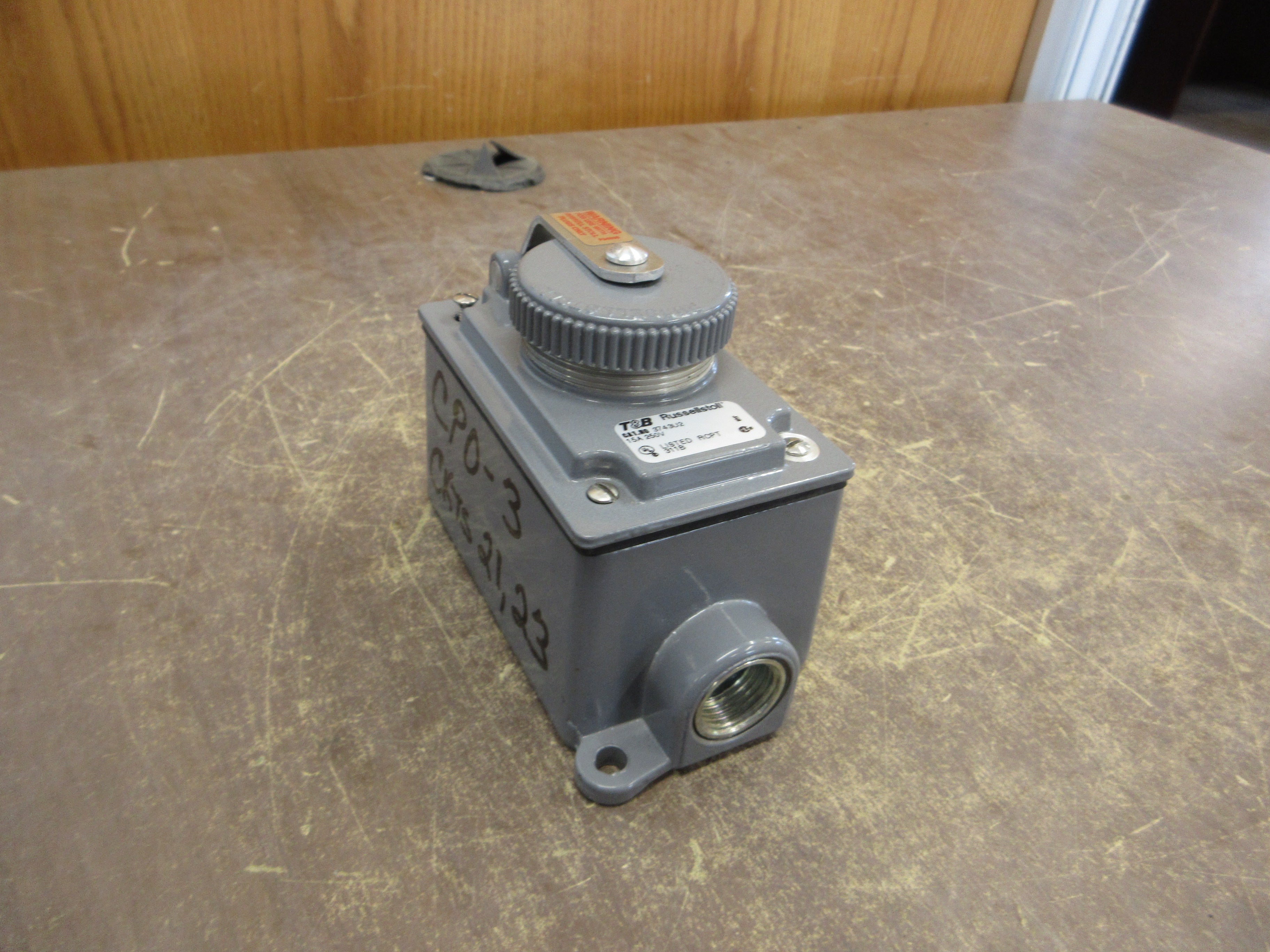 RusselStoll Receptacle w/ Base 3743U2 15A 250V Used