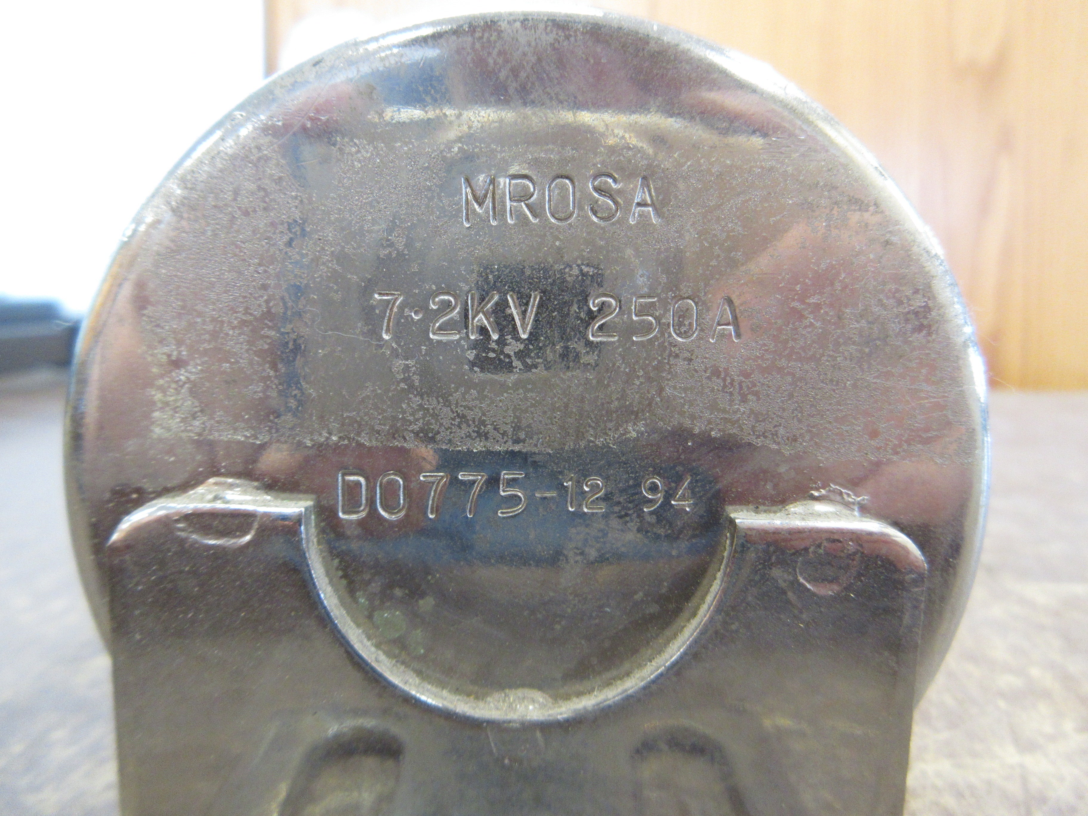 B&S Fuse D0775-12 94 250A 7.2kV Used