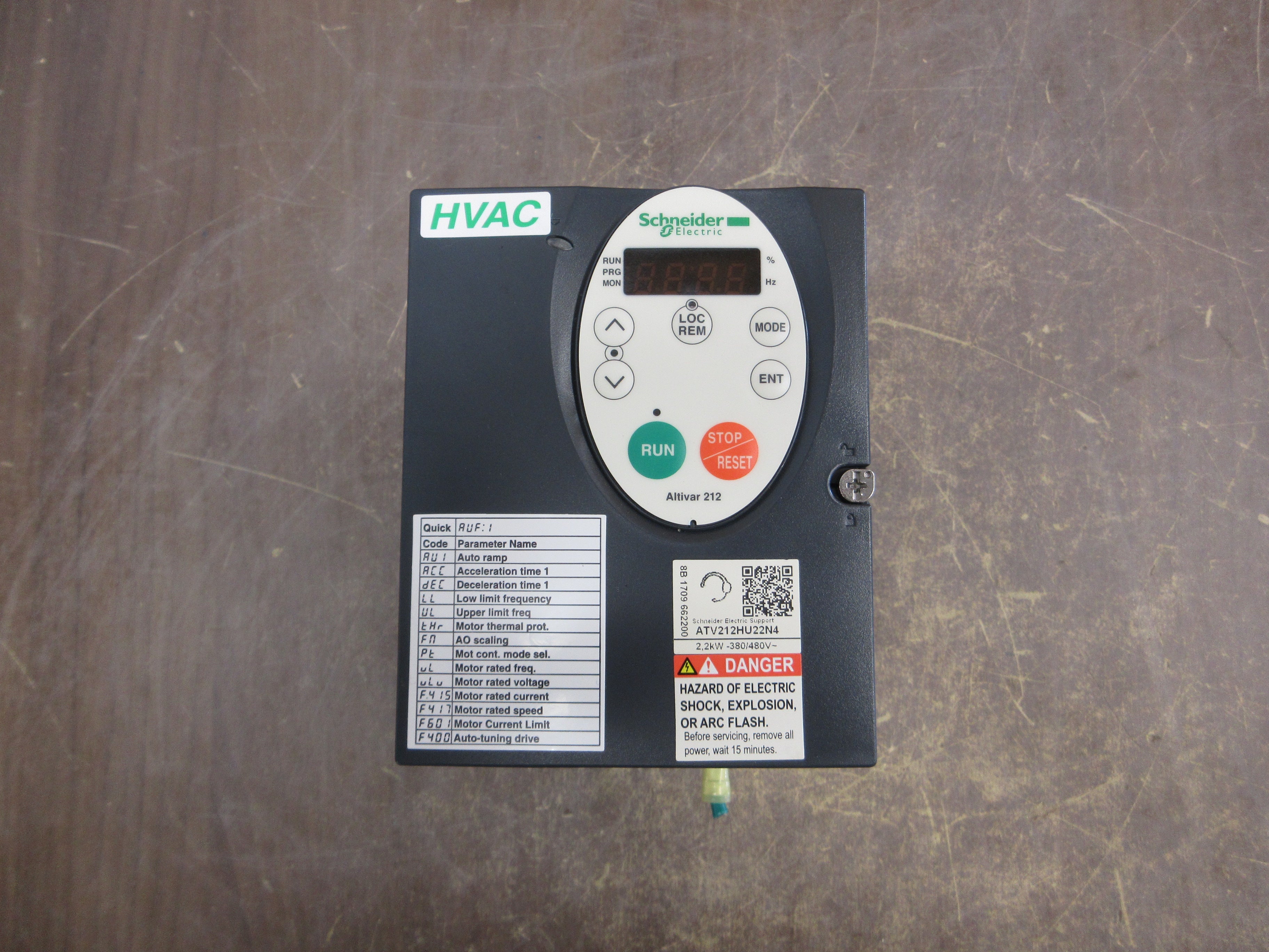 Schneider Electric Altivar AC Drive ATV212HU22N4 3HP 3Ph Used