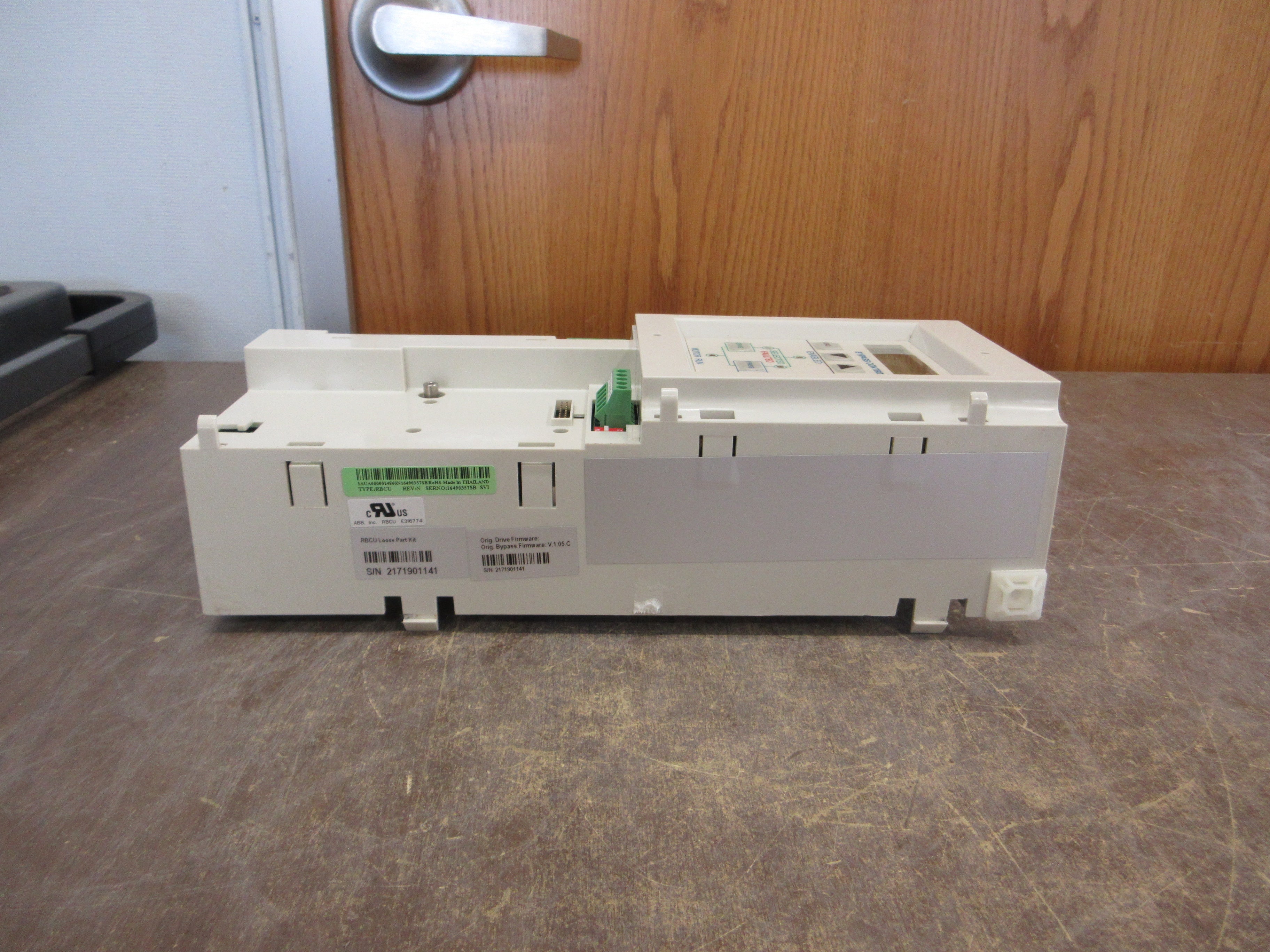 ABB RBCU Bypass Control 3AUA0000014860 Rev. N F/W Rev: V.1.05.C Used