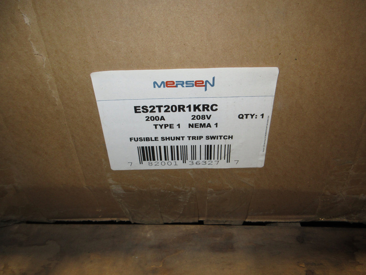 Mersen Fusible Shunt Trip Switch ES2T20R1KRC 200A 208V Nemal Enclosure