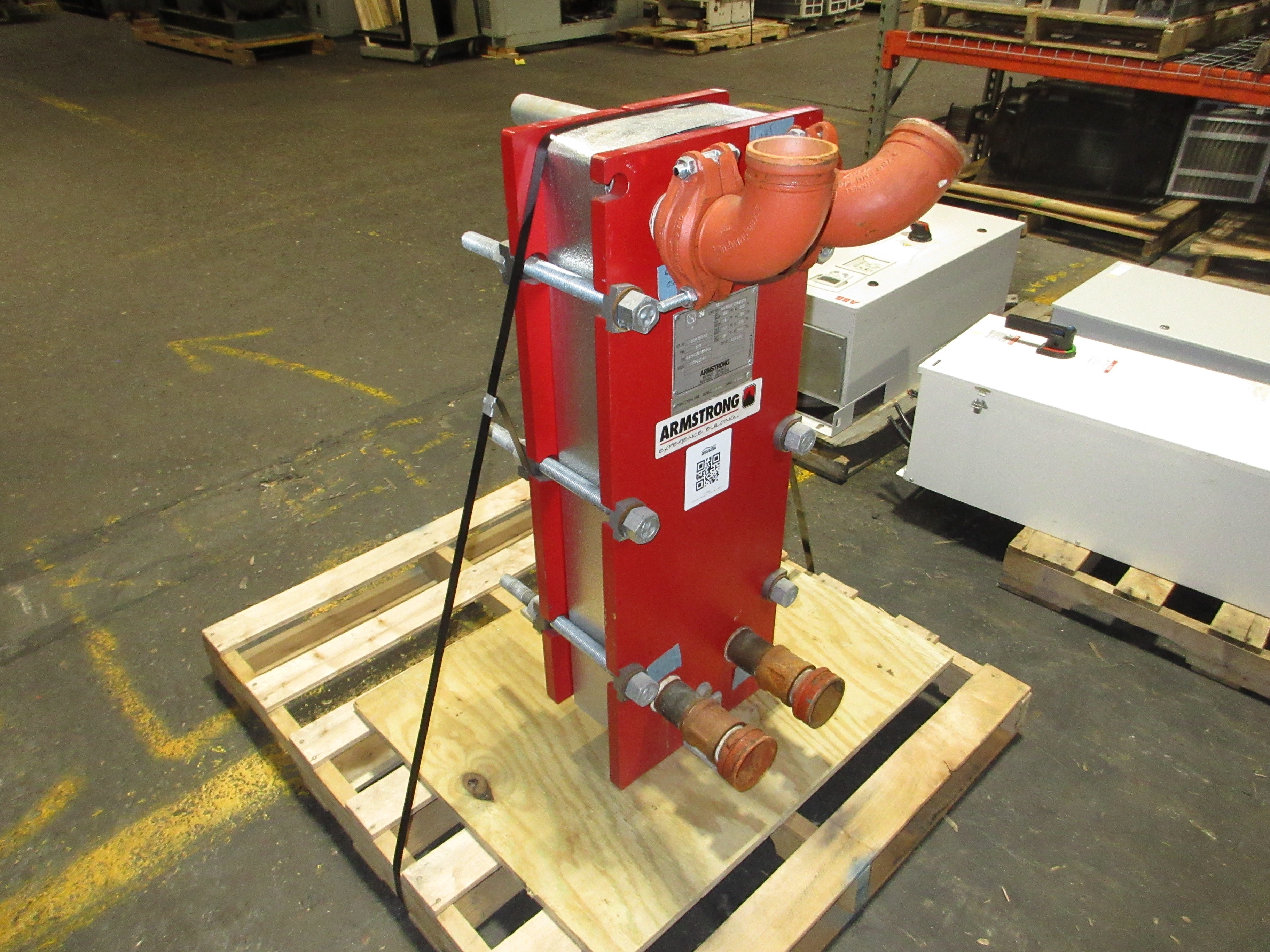 Armstrong Plate Heat Exchanger 4-X19-GBN-045-043 Model #: SX19-350-45 250GPM