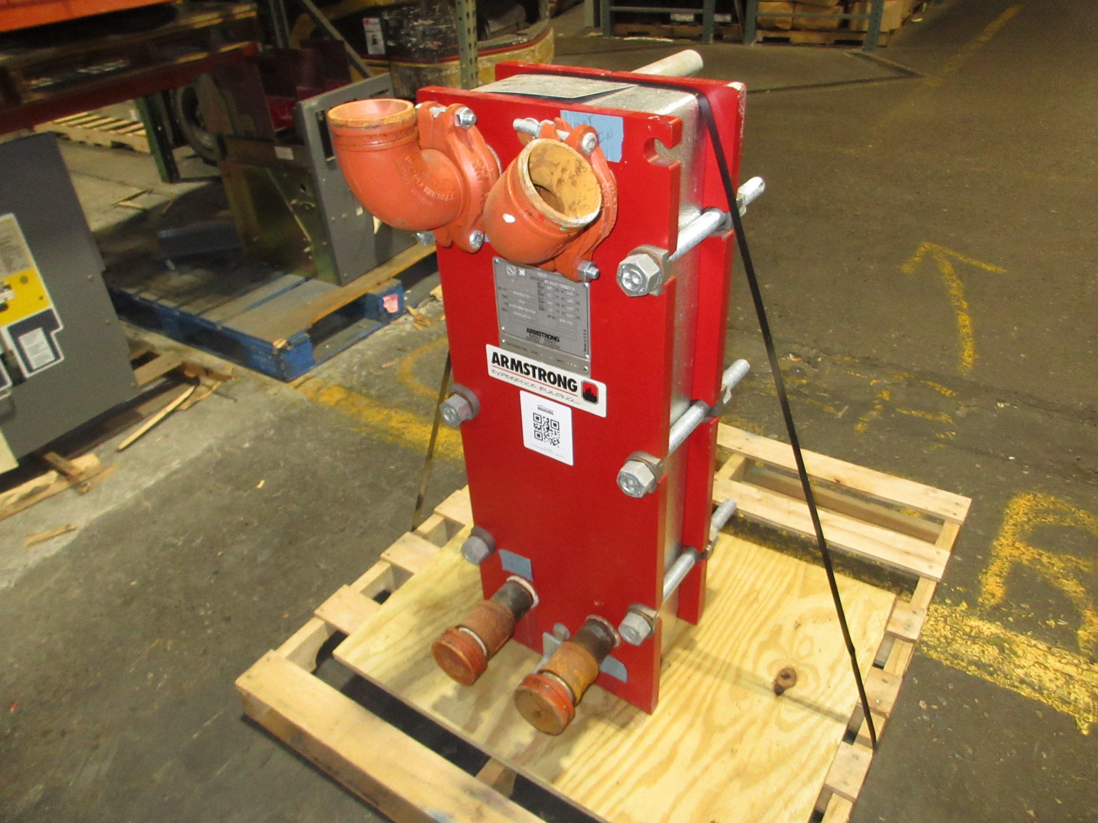 Armstrong Plate Heat Exchanger 4-X19-GBN-045-043 Model #: SX19-350-45 250GPM