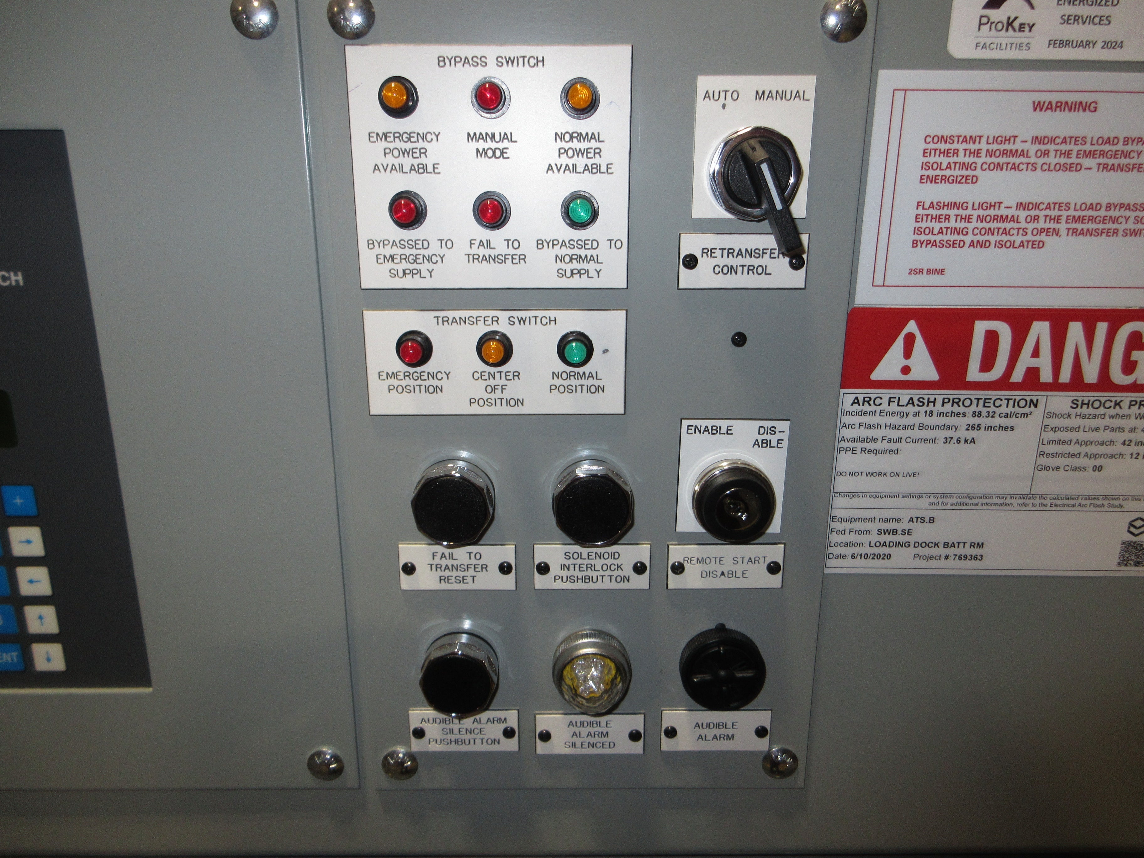 Russelectric Automatic Transfer Switch w/ Bypass RTBDLBCT-20003CEF 2000A 480V