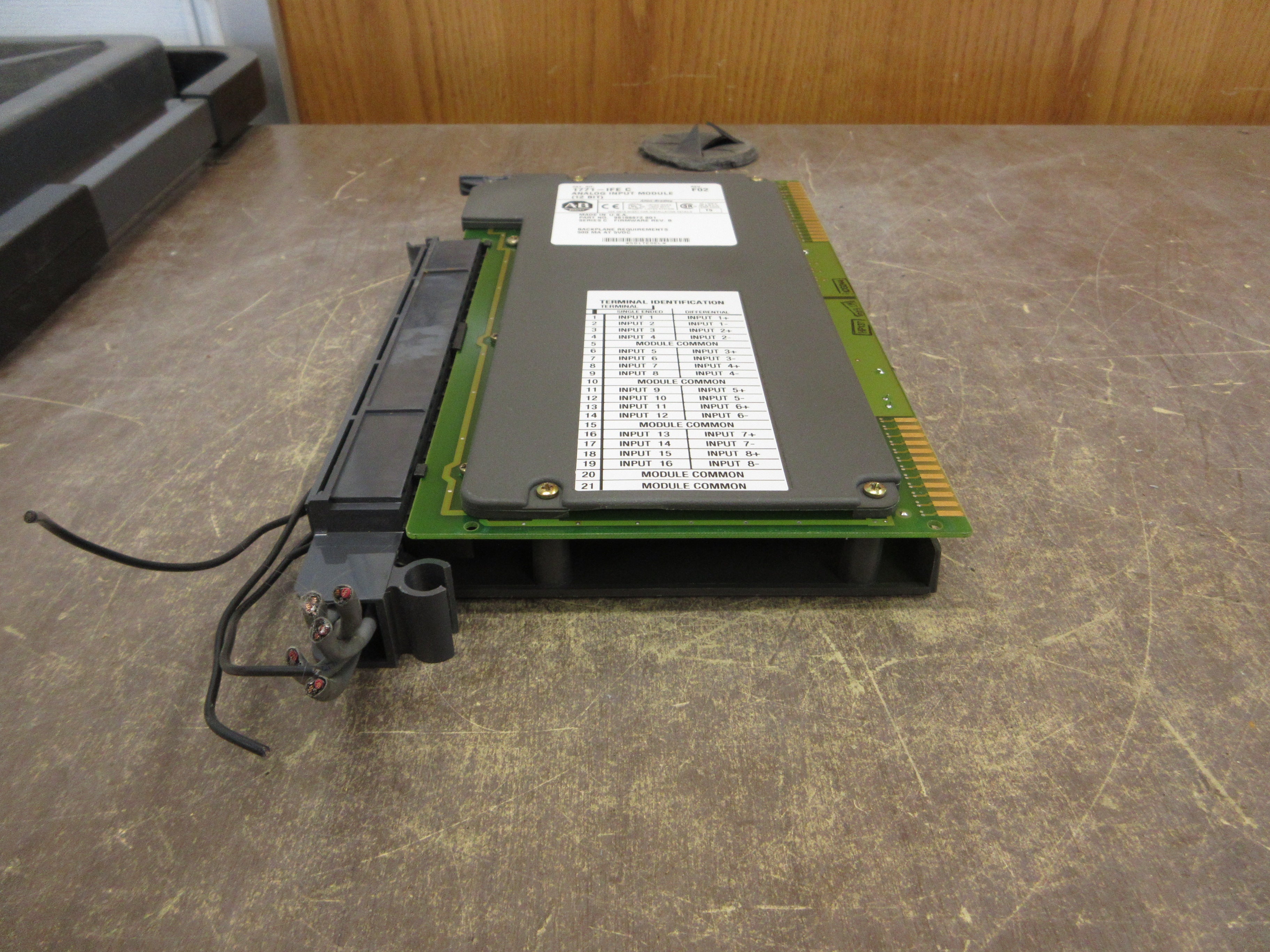 Allen-Bradley 12-Bit Analog Input Module 1771-IFE/C Ser C Rev F02 F/W Rev B Used