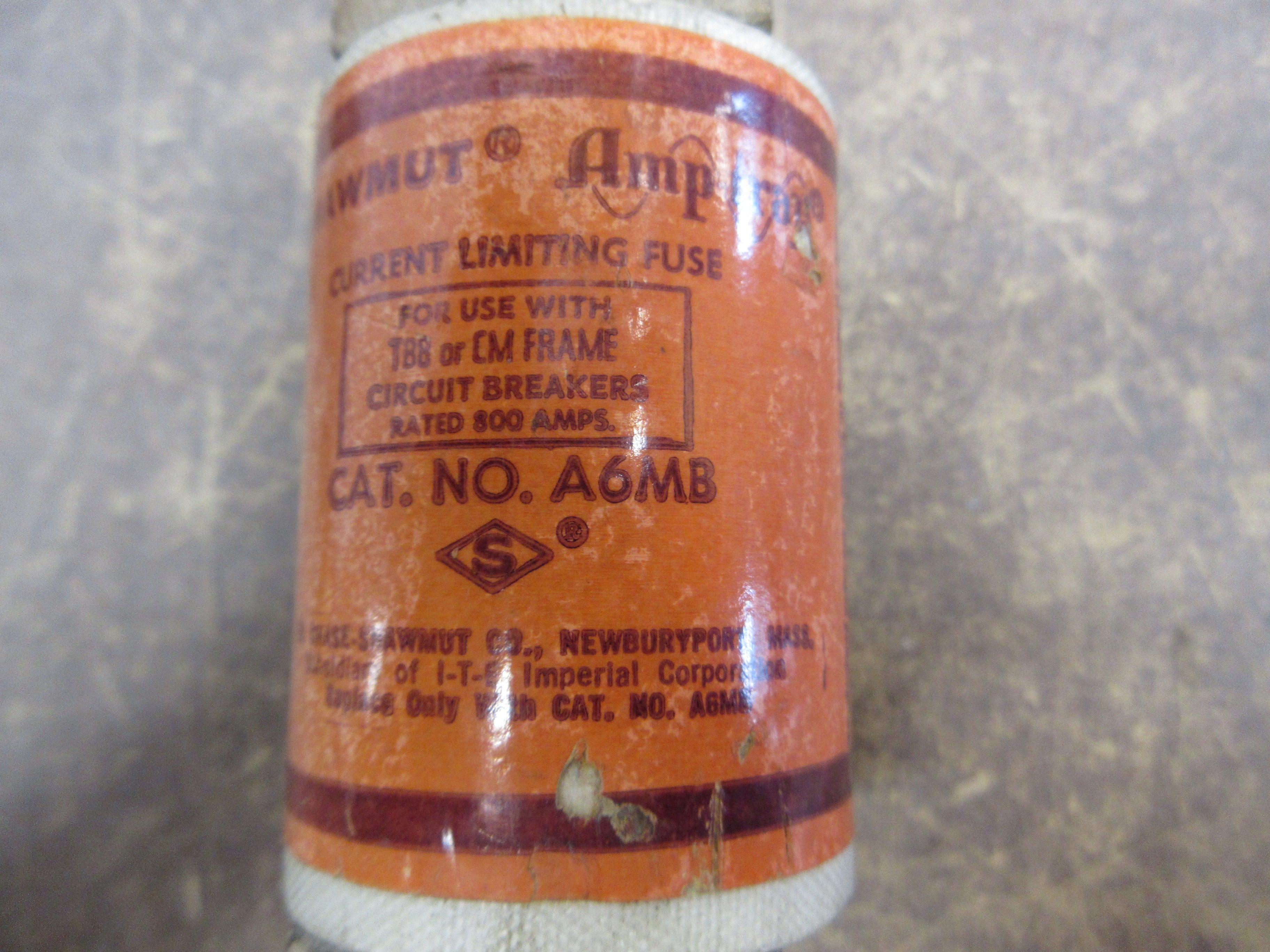 Shawmut Amp-Trap Fuse A6MB 800A 600V Used