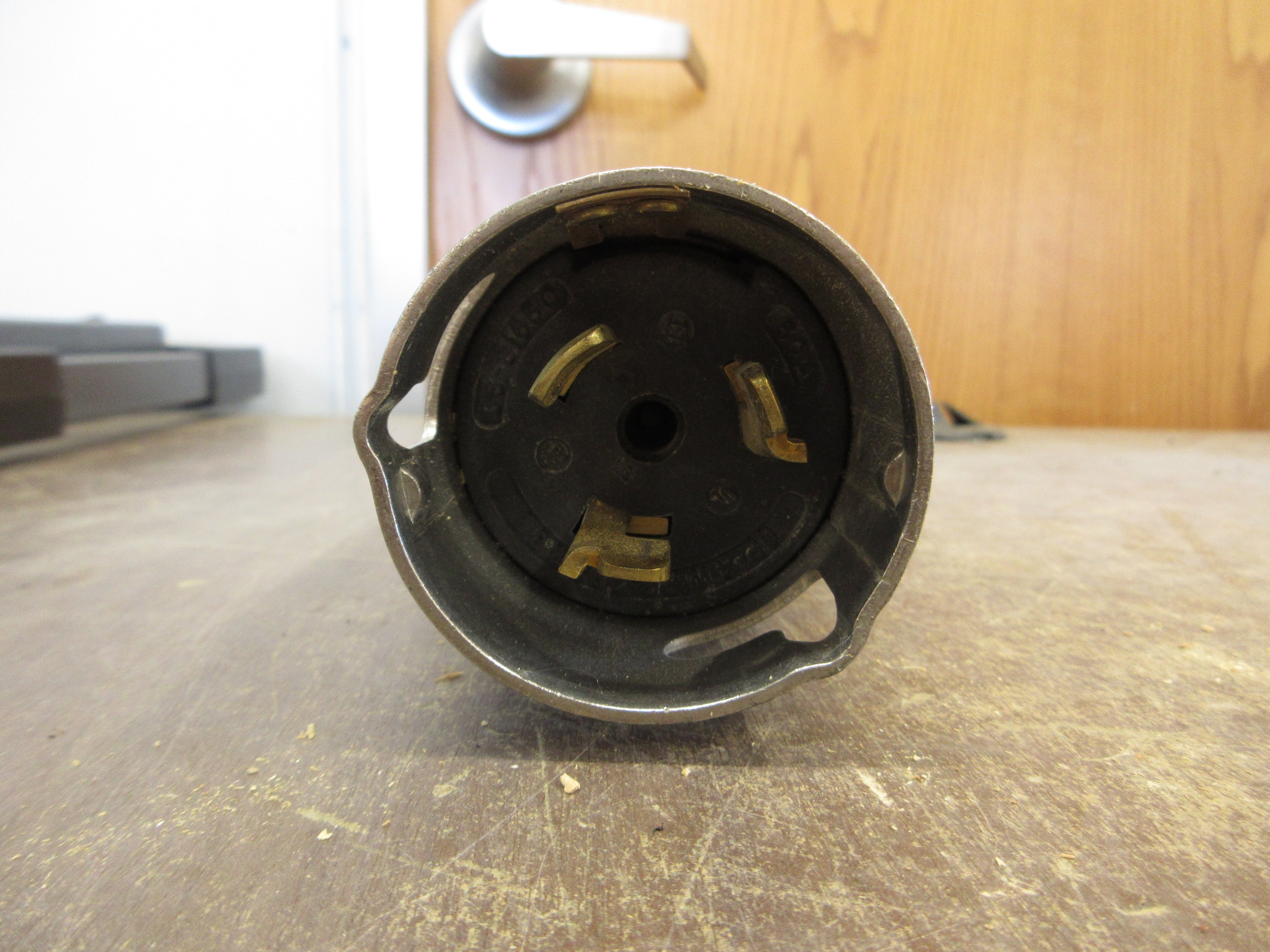 Hubbell Twist-Lock Plug CS-8165C 50A 480V 3P 4W 3Ph Used